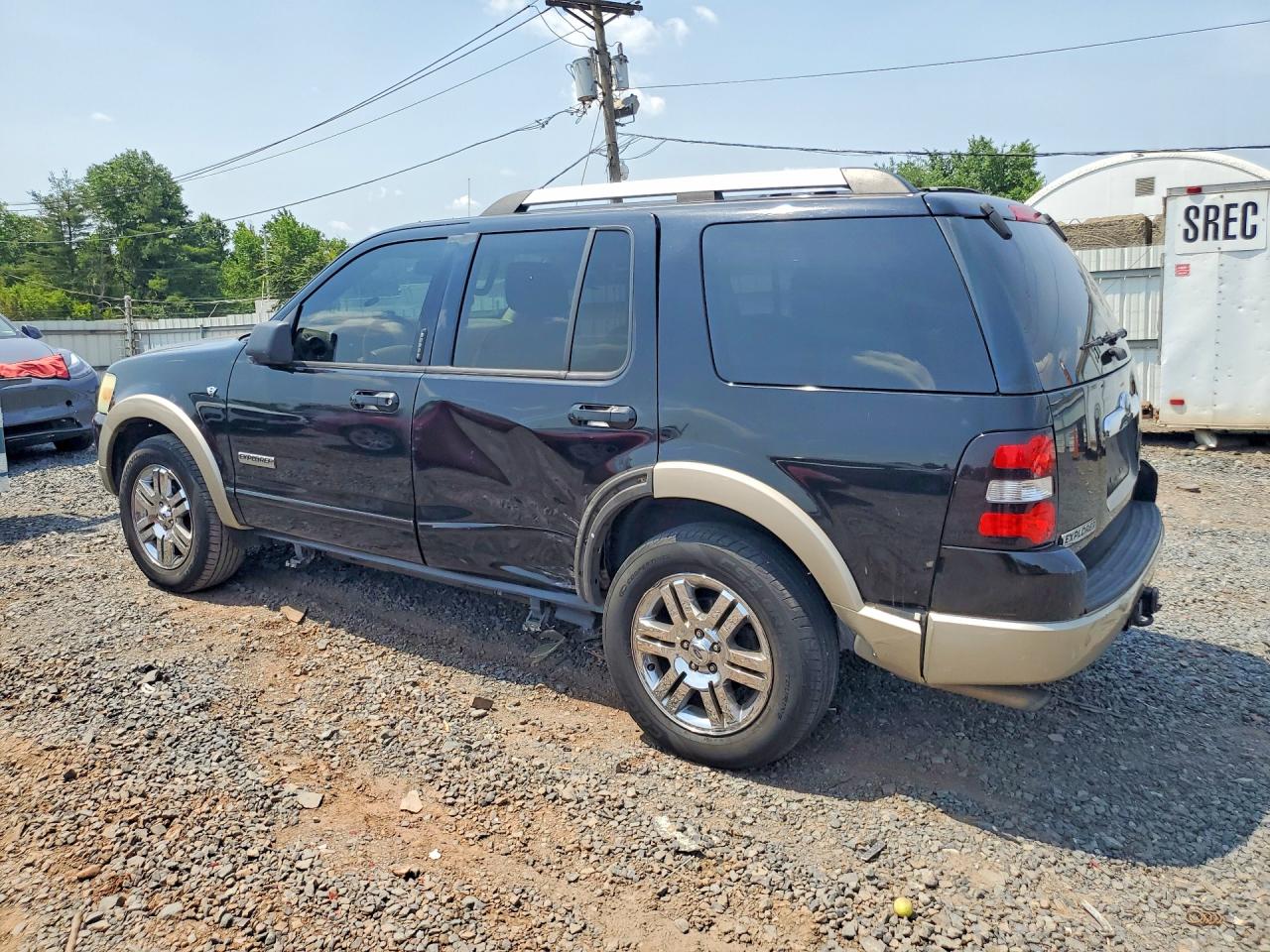 2007 Ford Explorer Eddie Bauer Black vin: 1FMEU74887UB37558