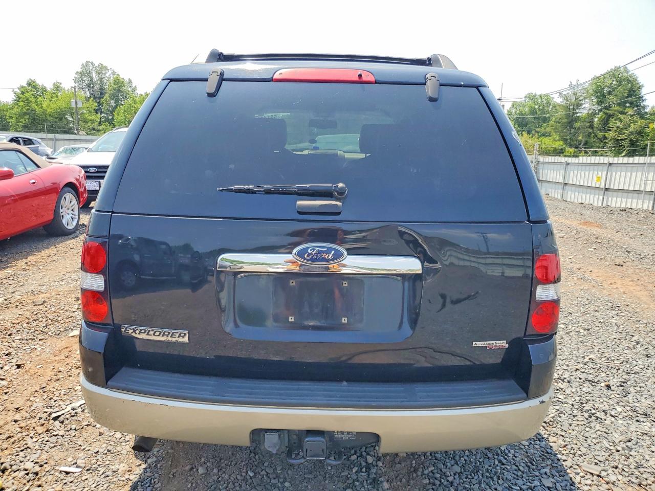 2007 Ford Explorer Eddie Bauer Black vin: 1FMEU74887UB37558