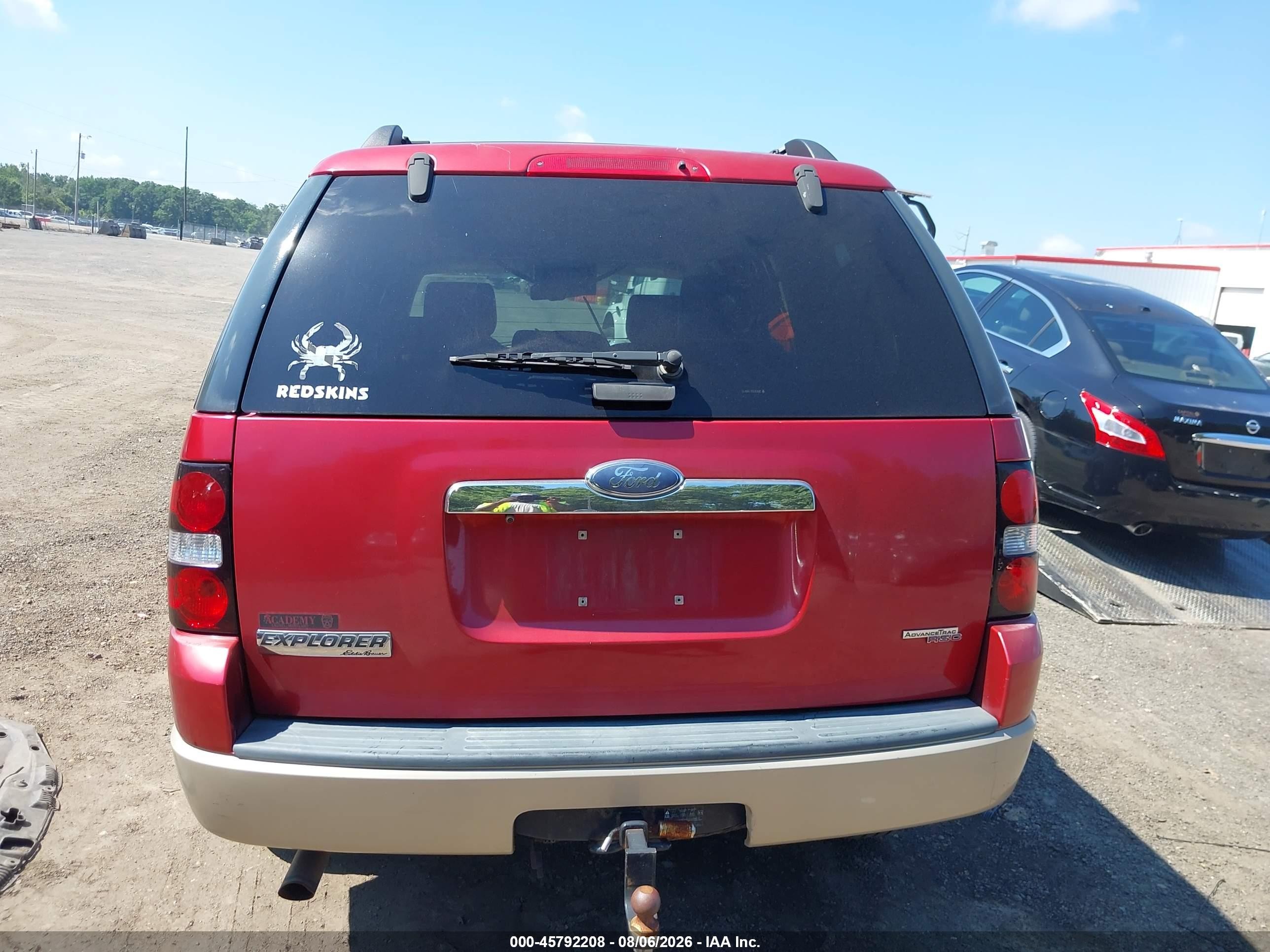 2007 Ford Explorer Eddie Bauer Red vin: 1FMEU74897UB32675