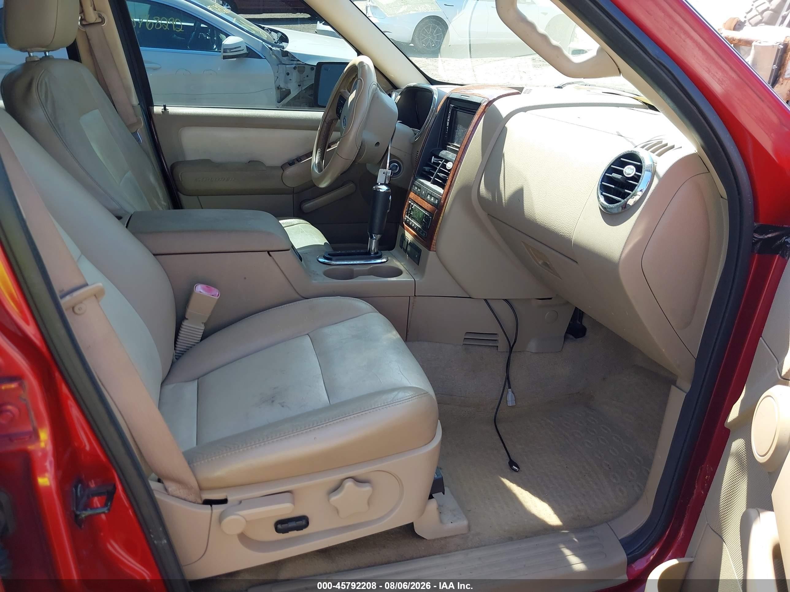2007 Ford Explorer Eddie Bauer Red vin: 1FMEU74897UB32675