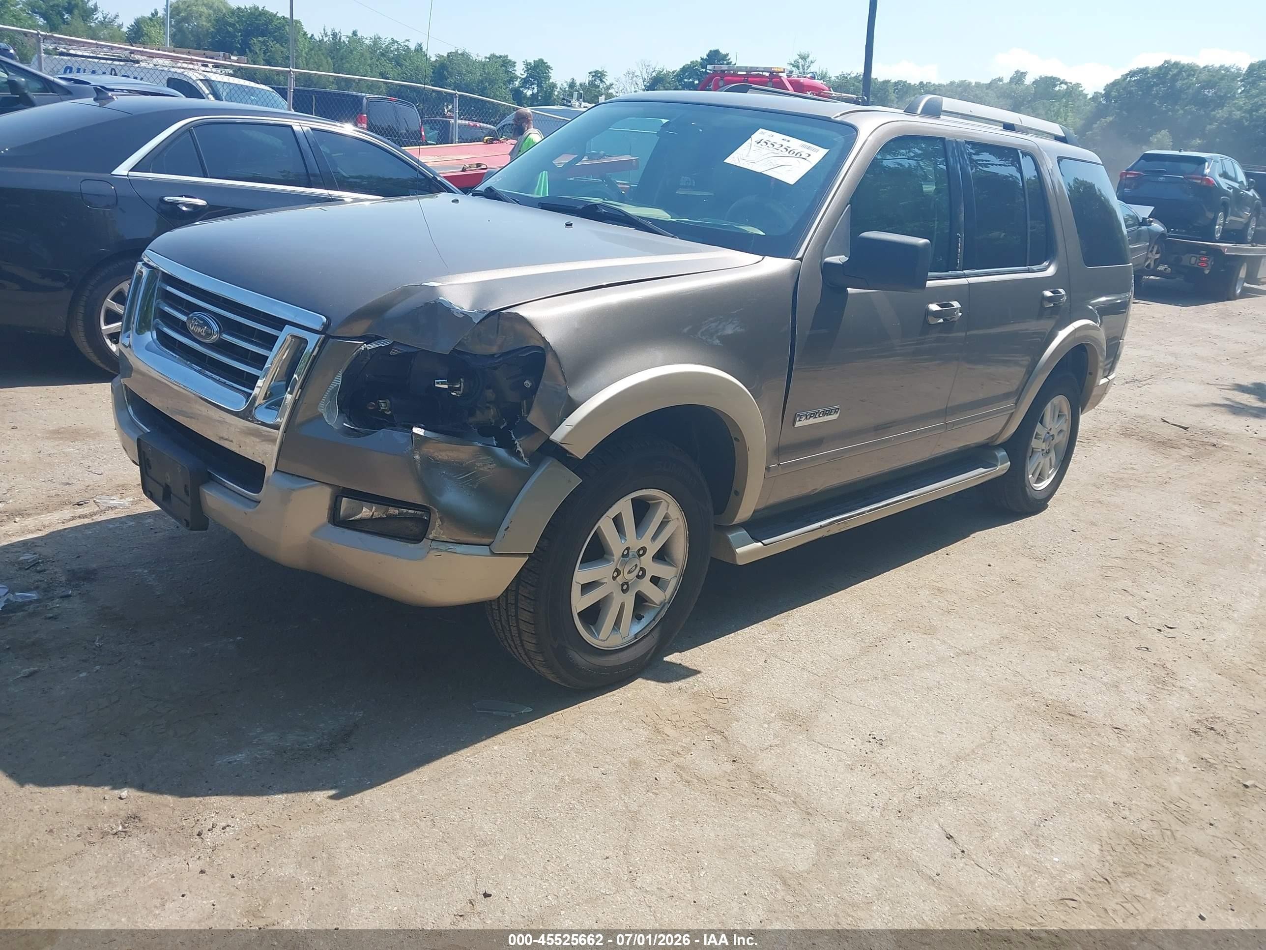 2006 Ford Explorer Eddie Bauer Brown vin: 1FMEU74E06UB26199