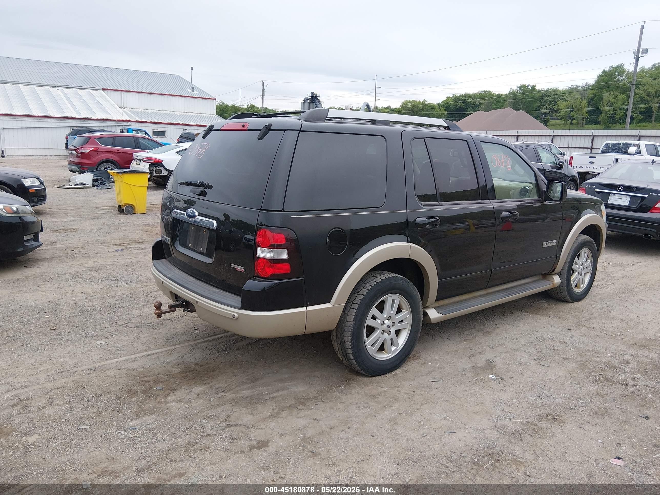 2006 Ford Explorer Eddie Bauer Black vin: 1FMEU74E06UB72292