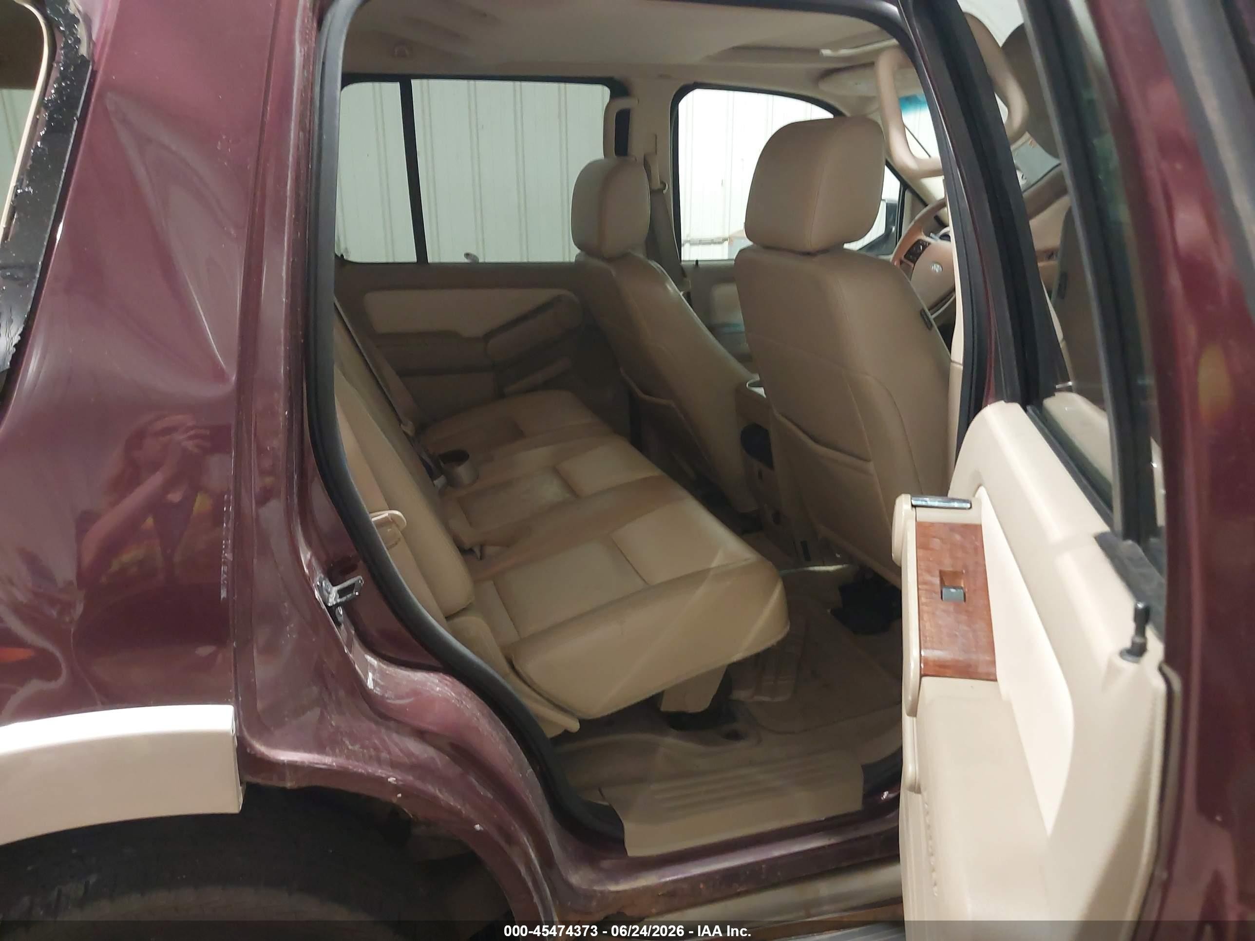2007 Ford Explorer Eddie Bauer Maroon vin: 1FMEU74E17UB04097