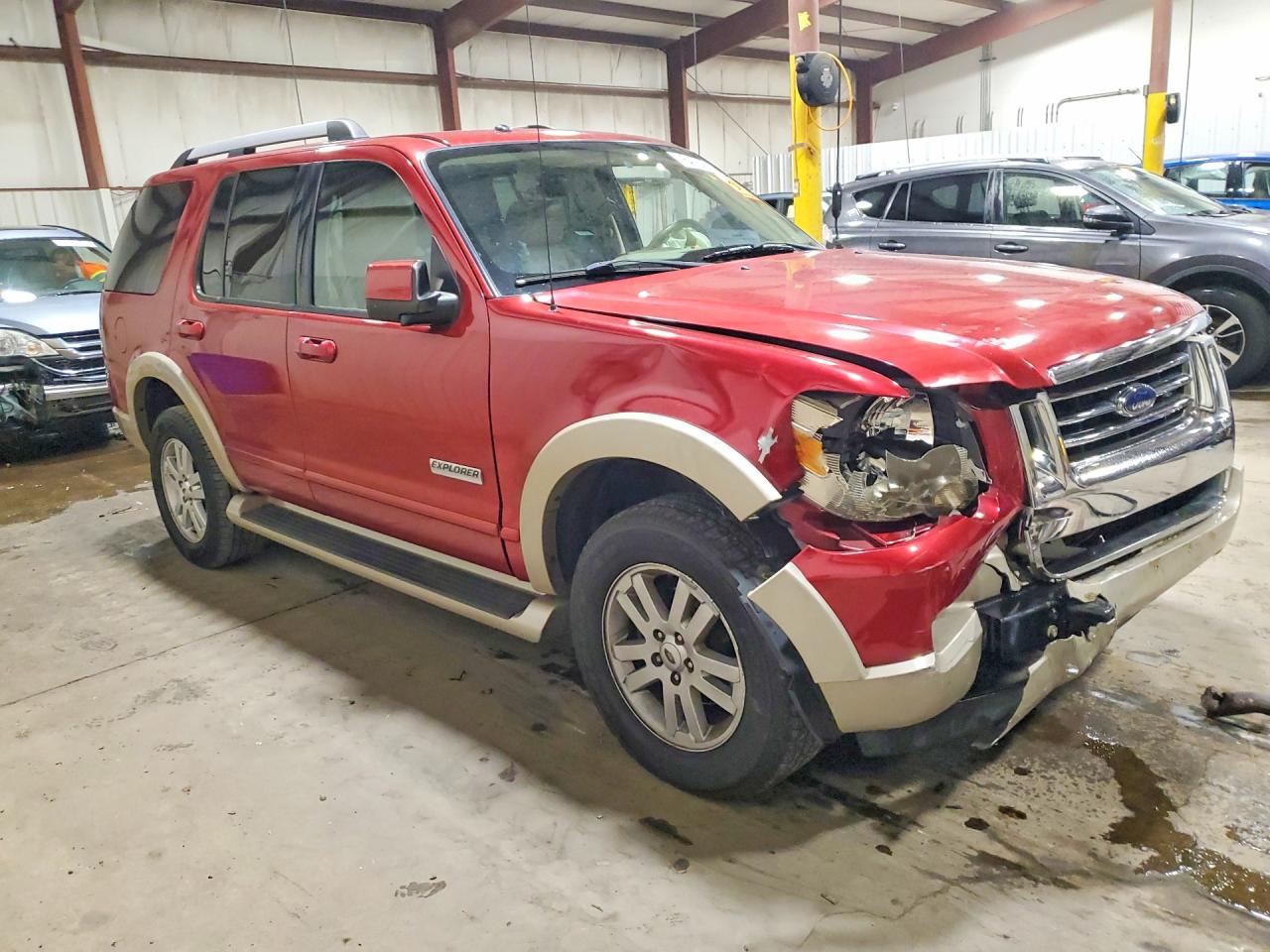 2007 Ford Explorer Eddie Bauer Maroon vin: 1FMEU74E17UB51078