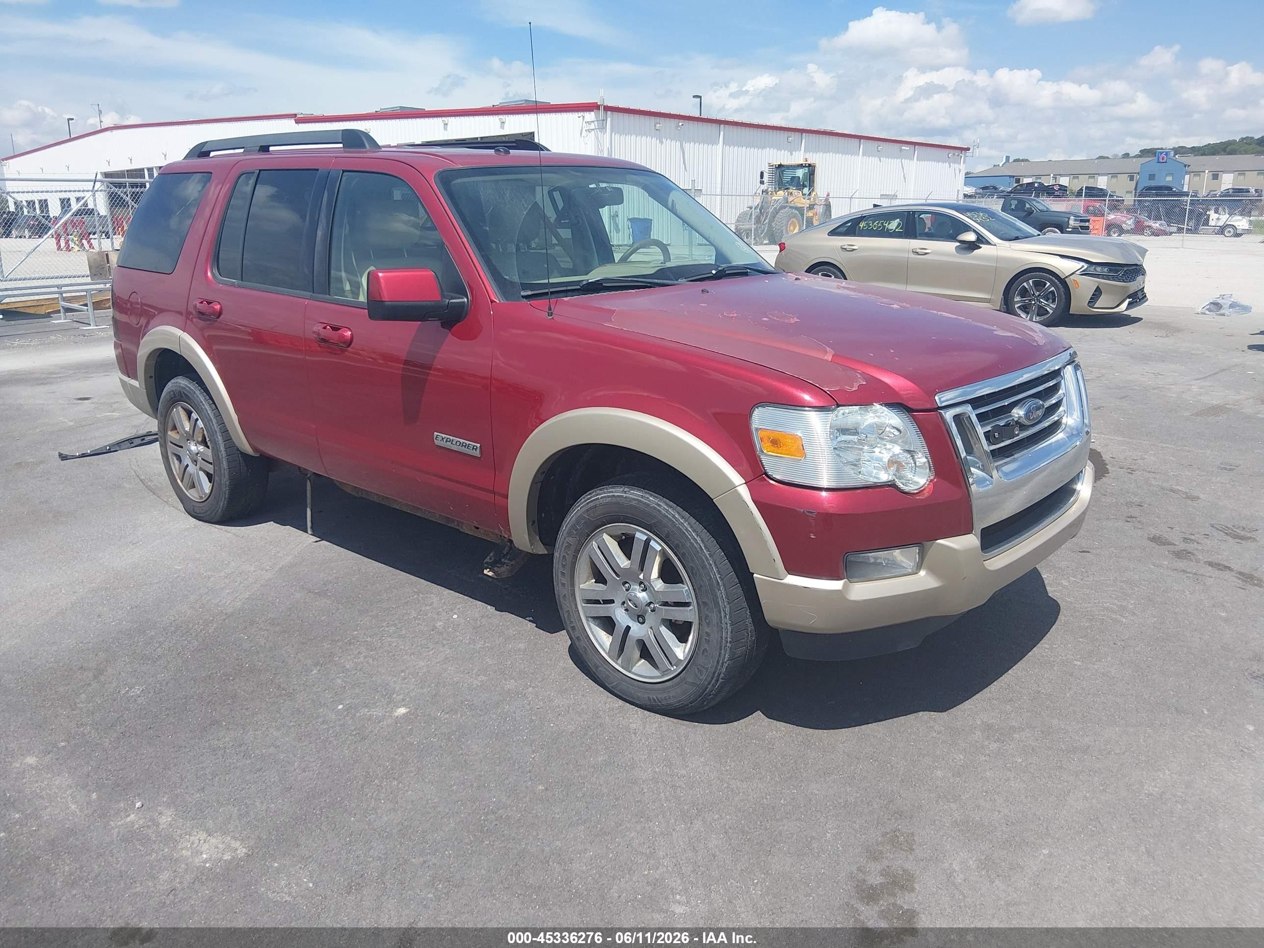 2008 Ford Explorer Eddie Bauer Red vin: 1FMEU74E18UA64962