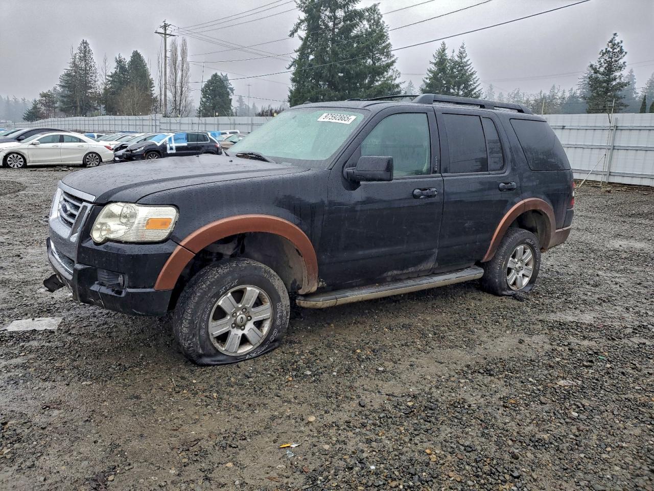 2009 Ford Explorer Eddie Bauer Black vin: 1FMEU74E19UA39769