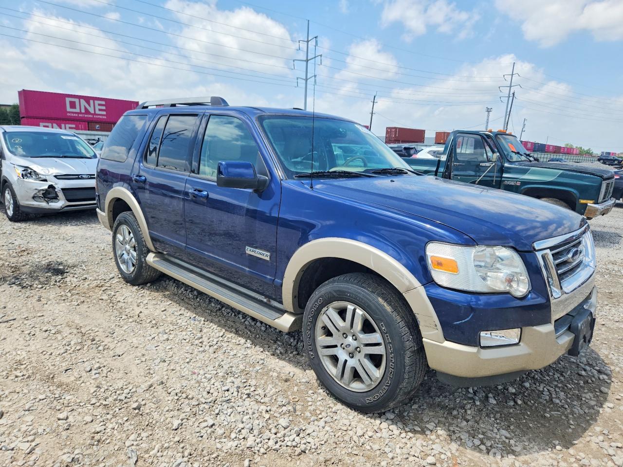2006 Ford Explorer Eddie Bauer Blue vin: 1FMEU74E26UB40718