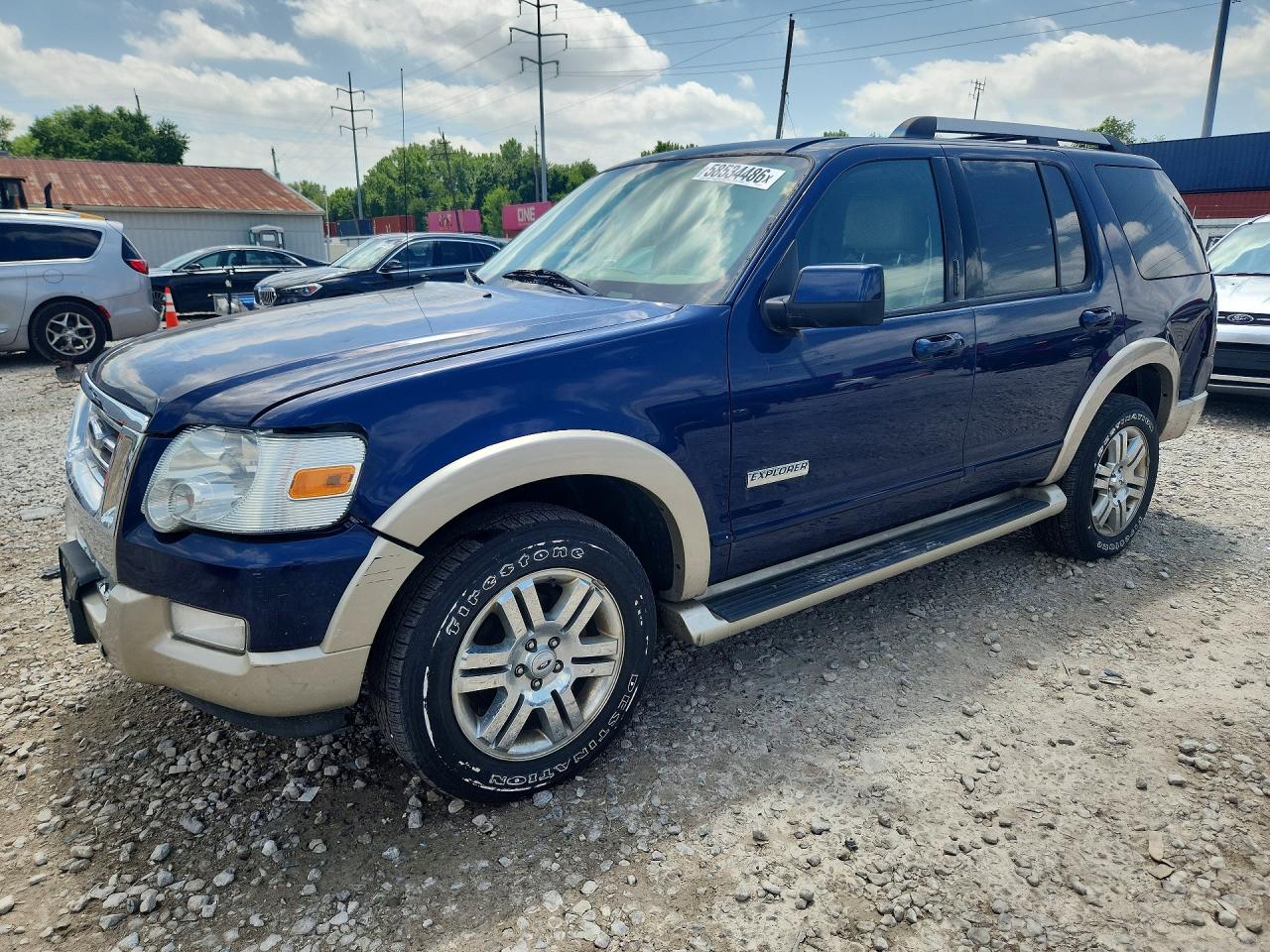 2006 Ford Explorer Eddie Bauer Blue vin: 1FMEU74E26UB40718