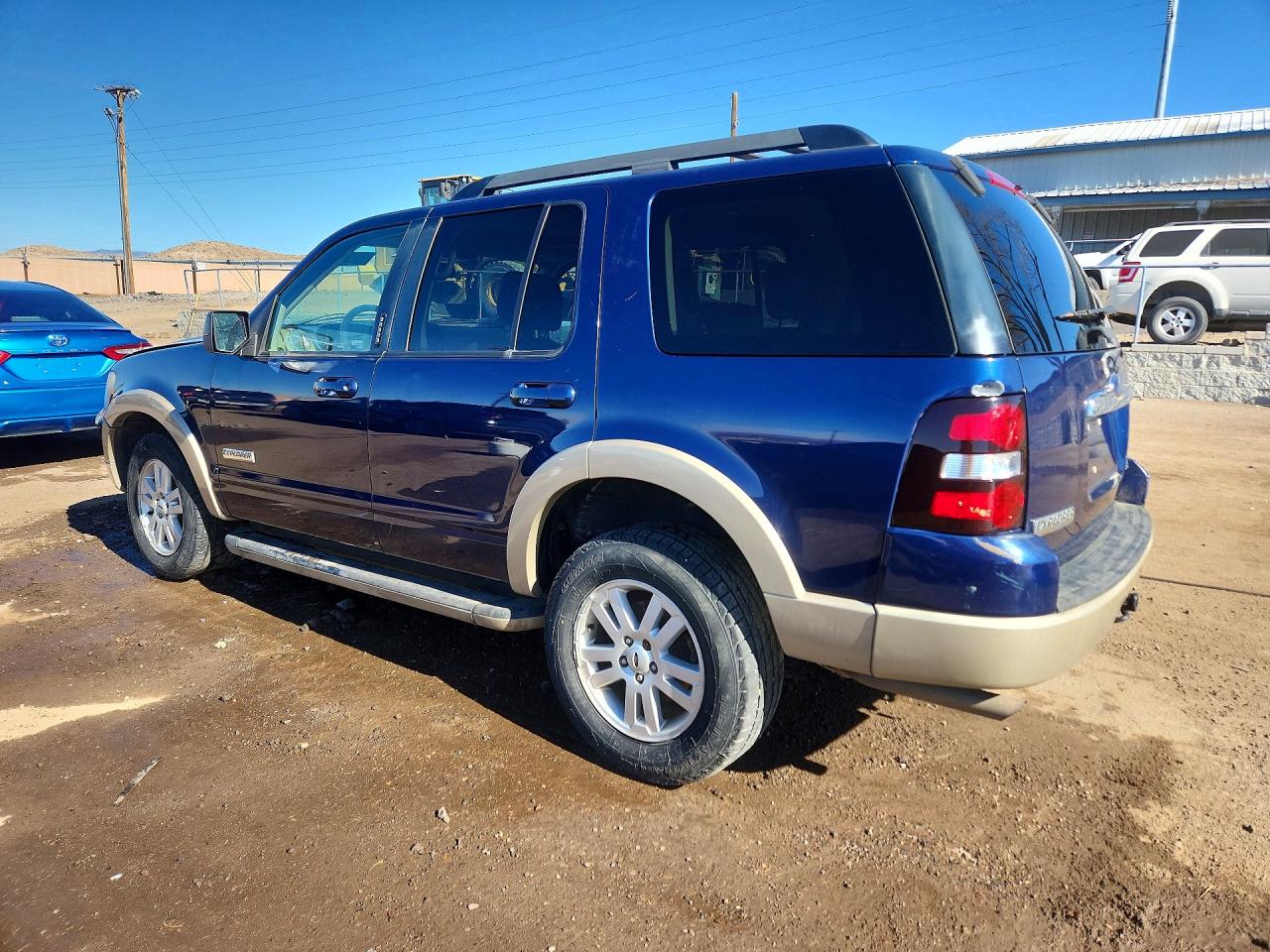 2008 Ford Explorer Eddie Bauer Blue vin: 1FMEU74E28UA04608