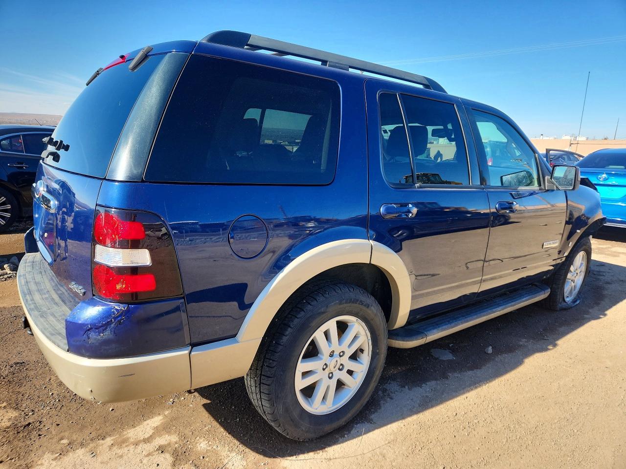 2008 Ford Explorer Eddie Bauer Blue vin: 1FMEU74E28UA04608