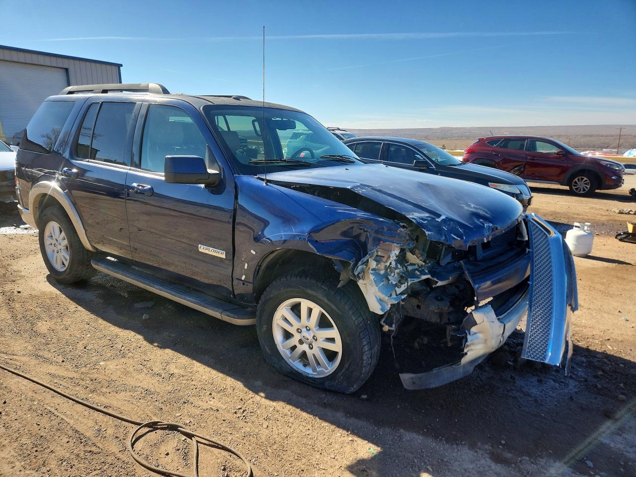 2008 Ford Explorer Eddie Bauer Blue vin: 1FMEU74E28UA04608