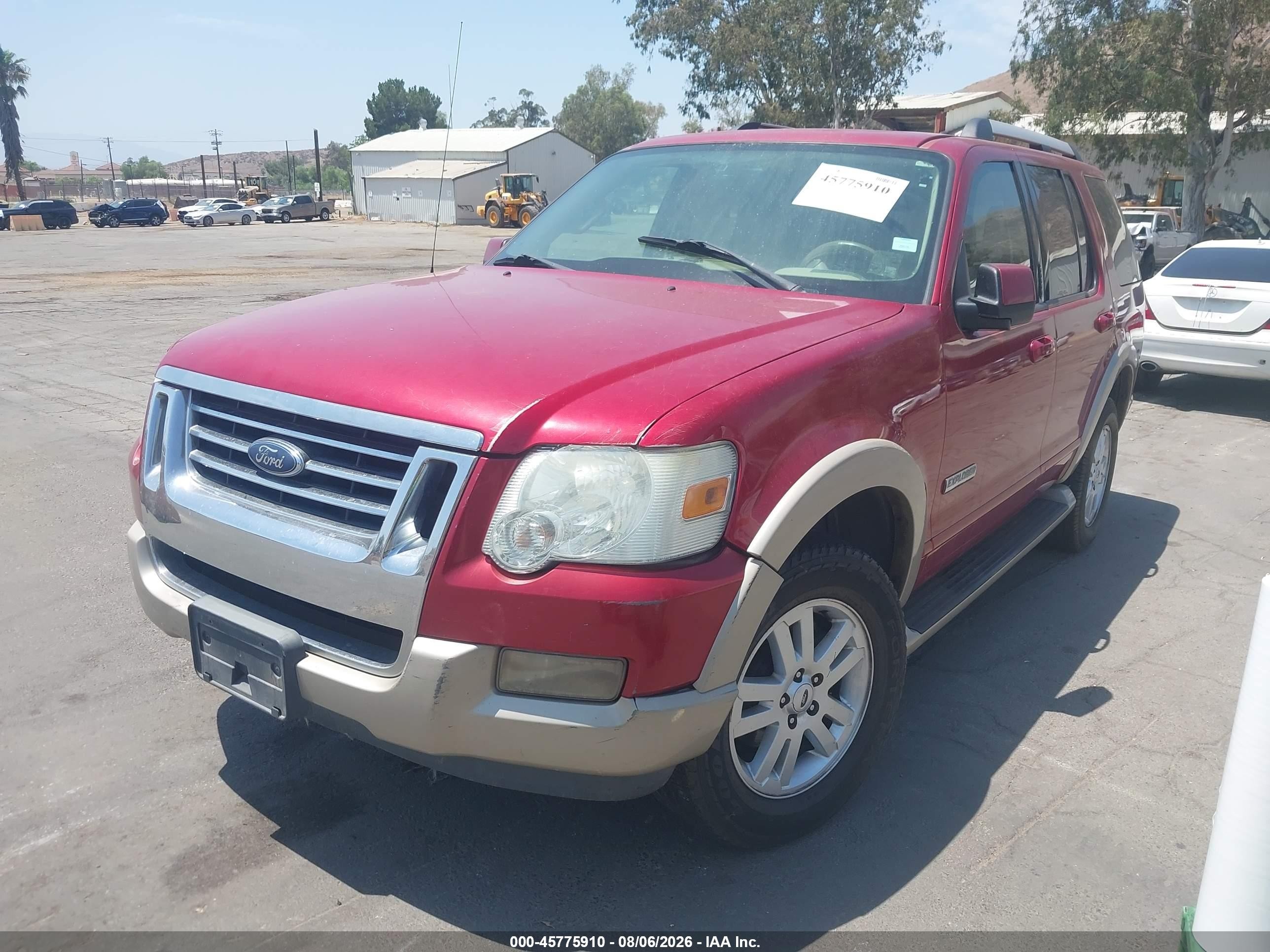 2006 Ford Explorer Eddie Bauer Красный vin: 1FMEU74E36UB29419