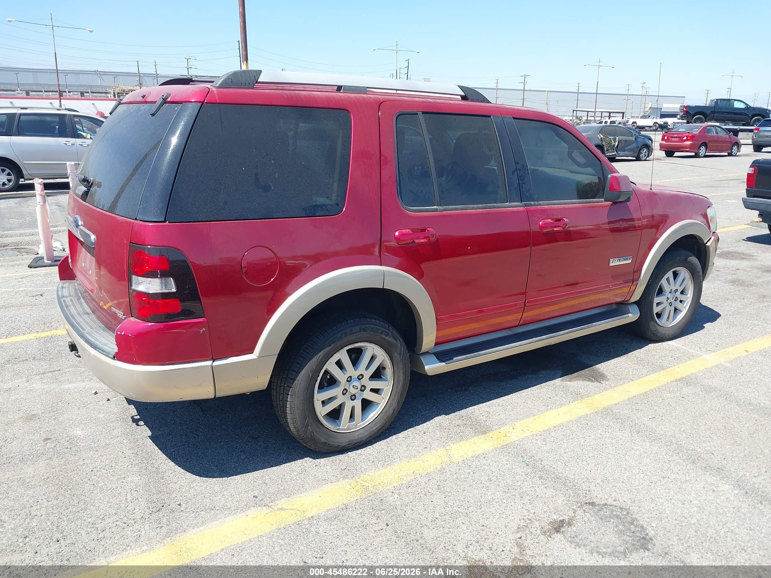 2006 Ford Explorer Eddie Bauer Red vin: 1FMEU74E36UB55132
