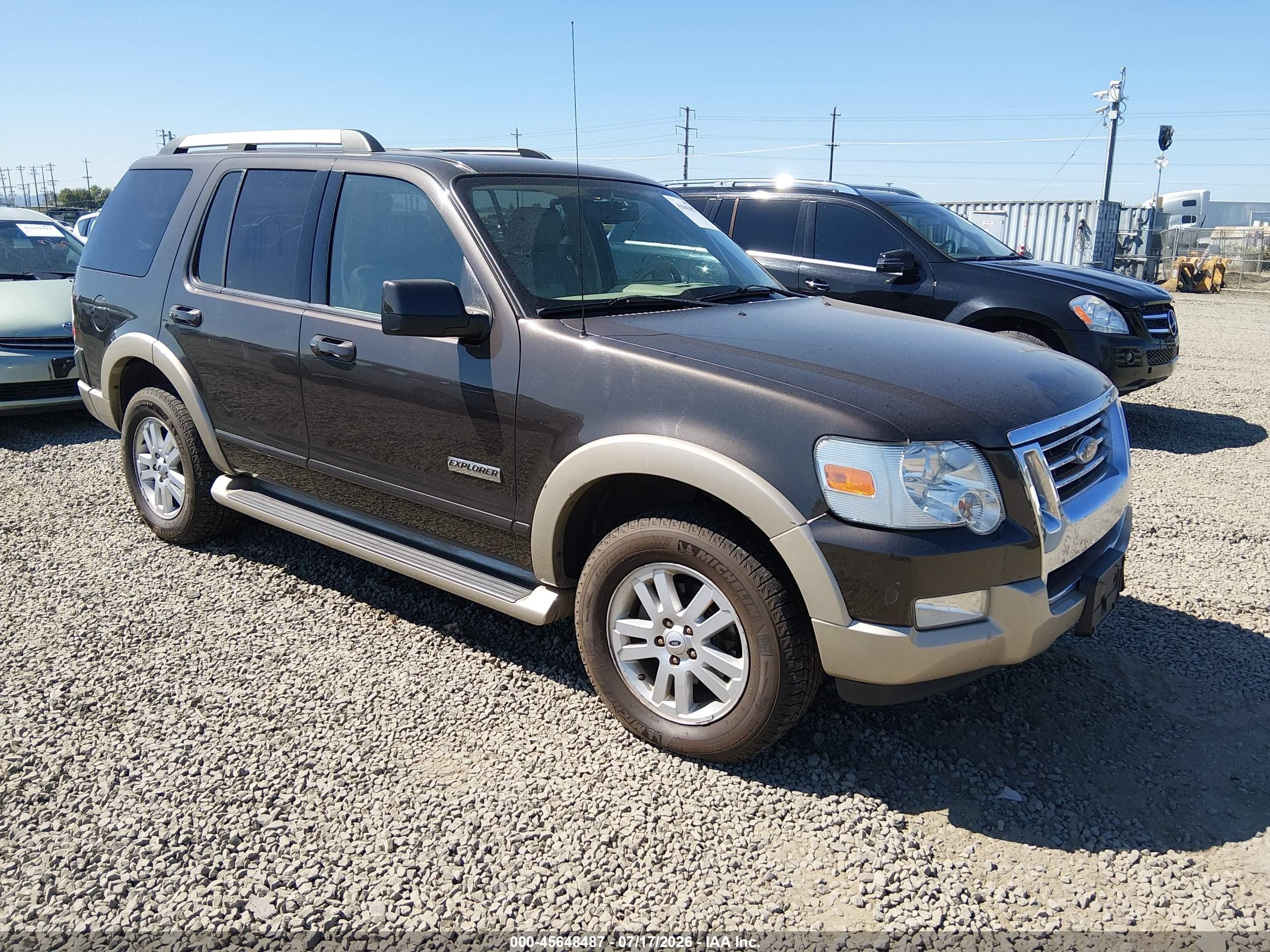 2006 Ford Explorer Eddie Bauer Gray vin: 1FMEU74E36UB61268