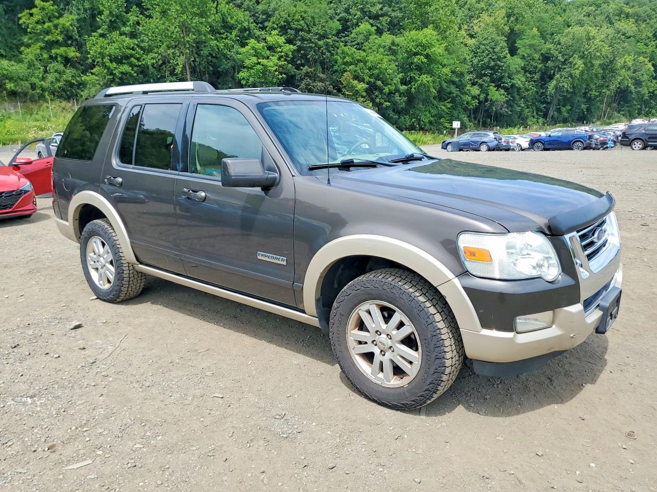 2007 Ford Explorer Eddie Bauer Brown vin: 1FMEU74E37UB18437