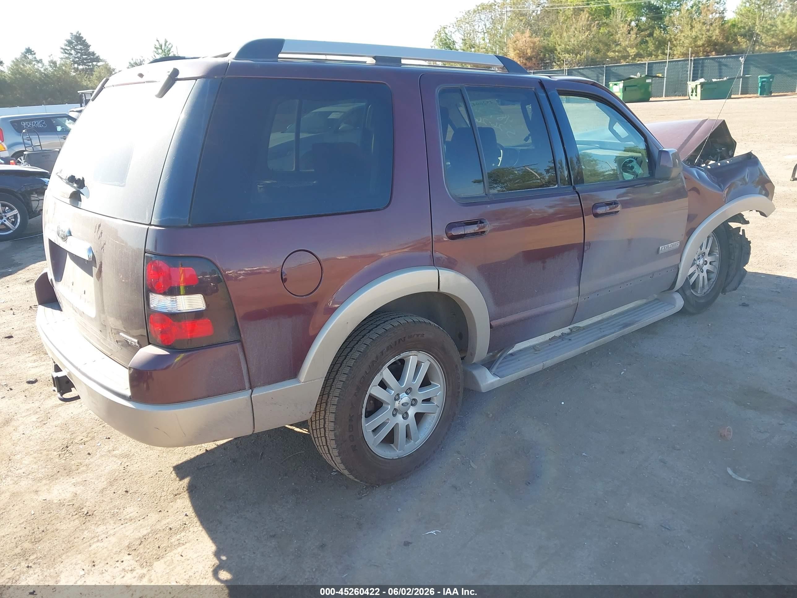2007 Ford Explorer Eddie Bauer Red vin: 1FMEU74E37UB37764