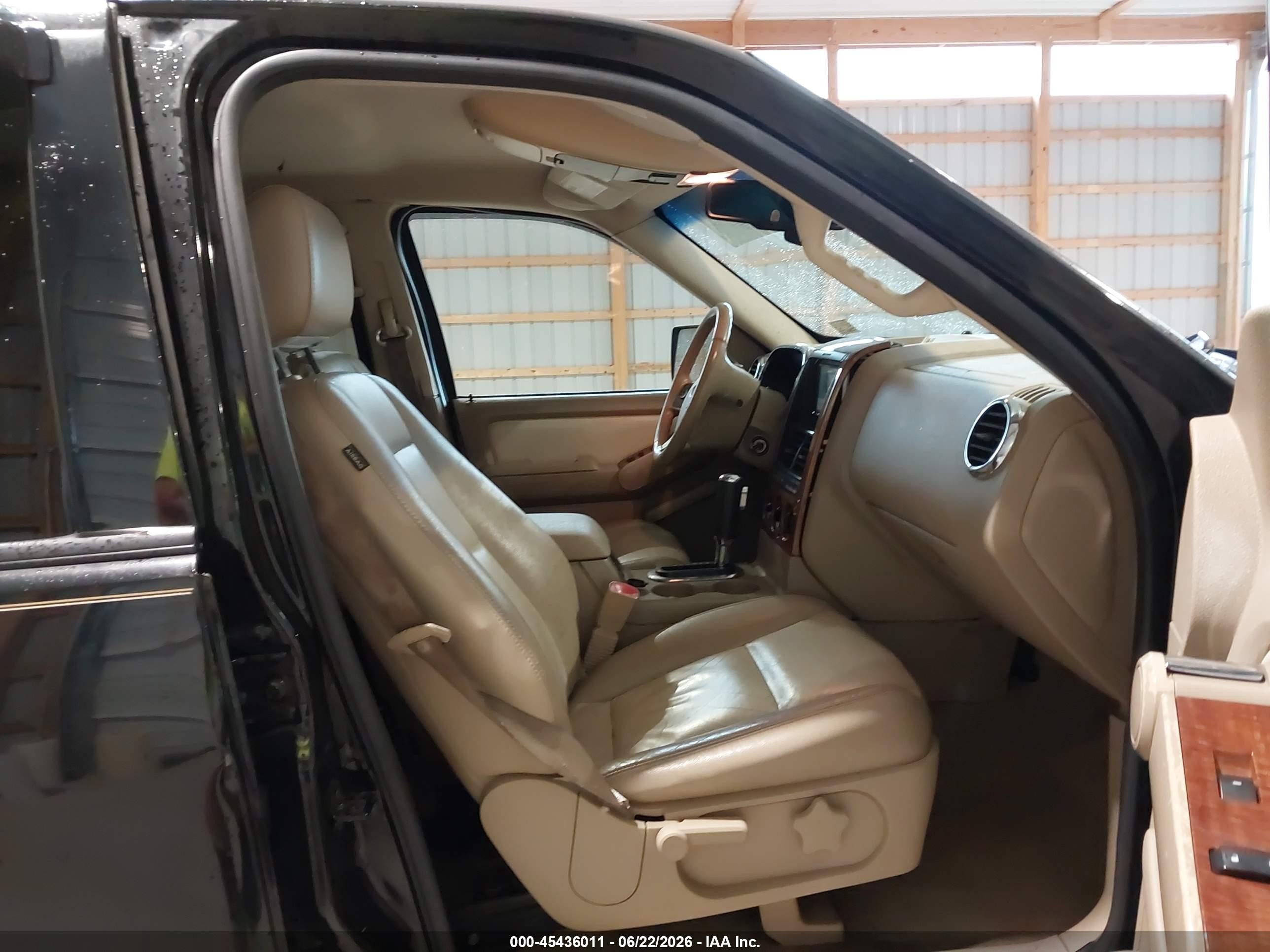 2007 Ford Explorer Eddie Bauer Black vin: 1FMEU74E37UB80856