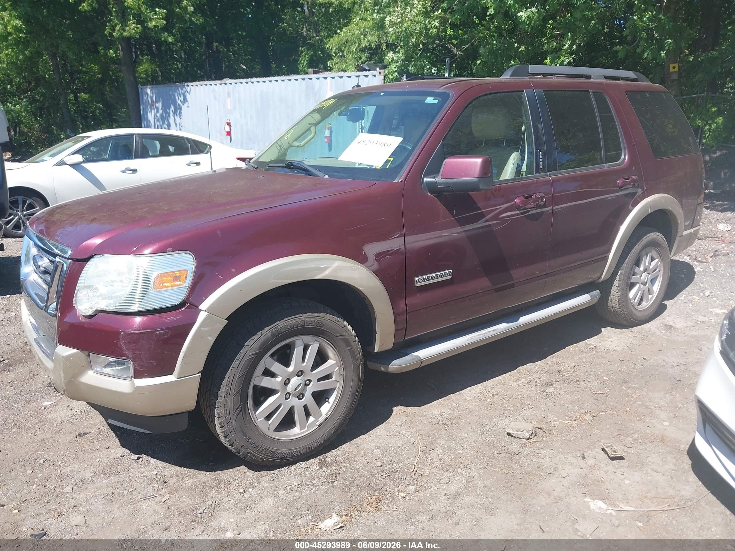 2008 Ford Explorer Eddie Bauer Red vin: 1FMEU74E38UA08165