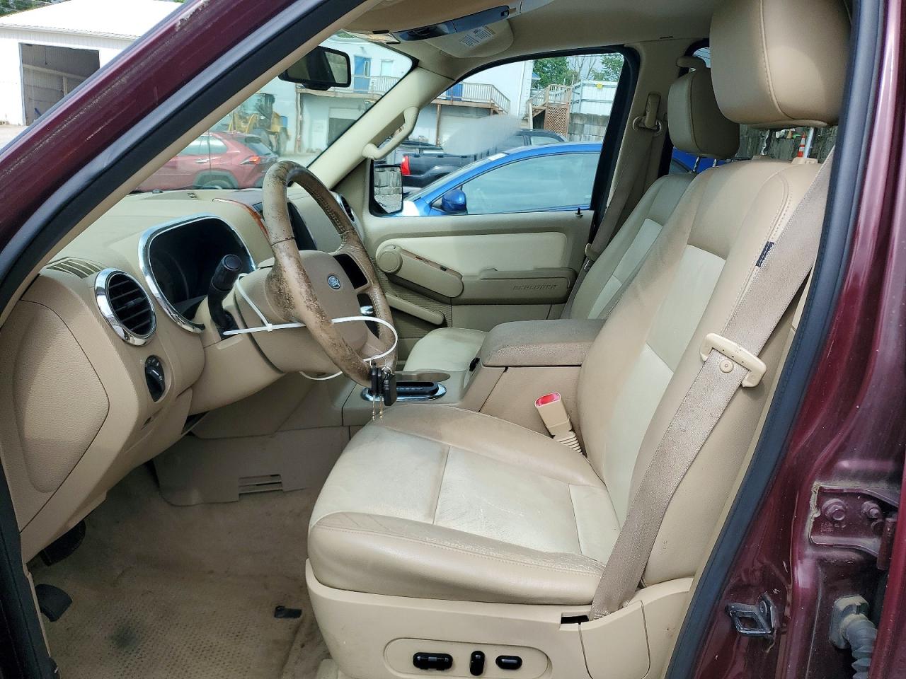 2007 Ford Explorer Eddie Bauer Maroon vin: 1FMEU74E47UA72441