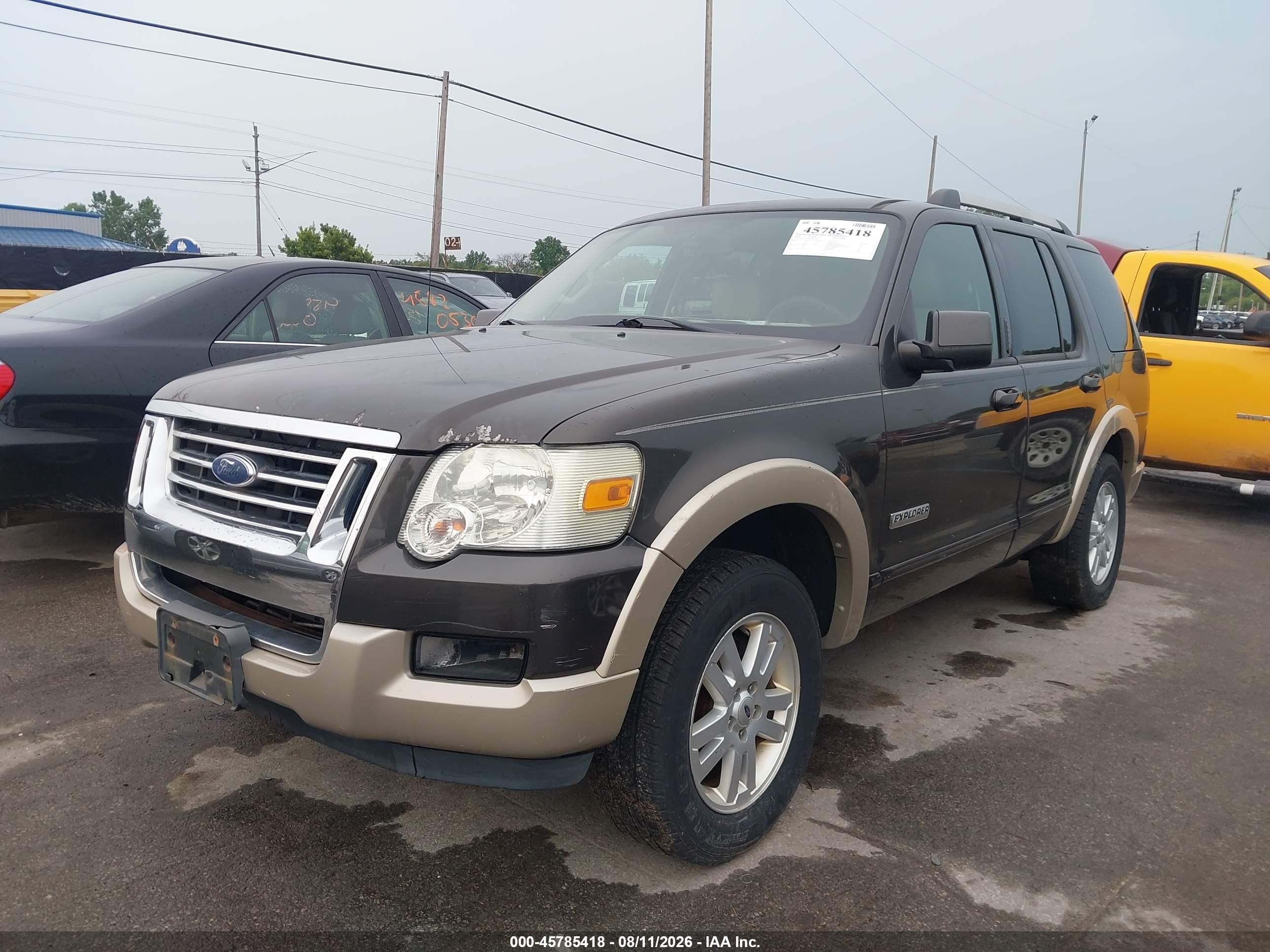 2006 Ford Explorer Eddie Bauer Gray vin: 1FMEU74E66ZA07964