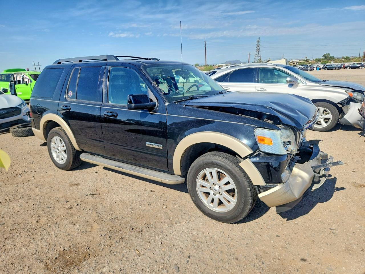 2008 Ford Explorer Eddie Bauer Black vin: 1FMEU74E68UB23388