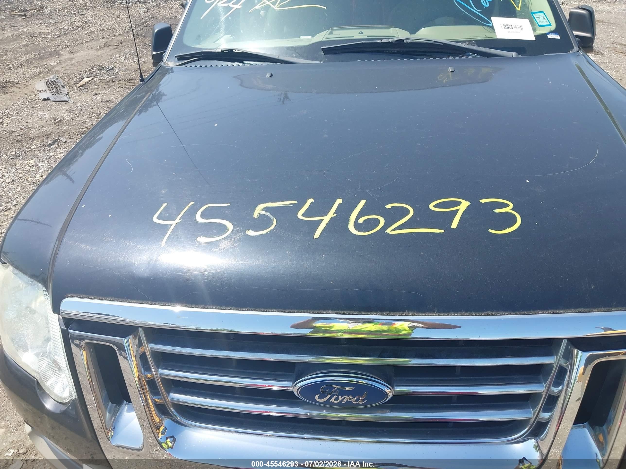2007 Ford Explorer Eddie Bauer Черный vin: 1FMEU74E77UB24726