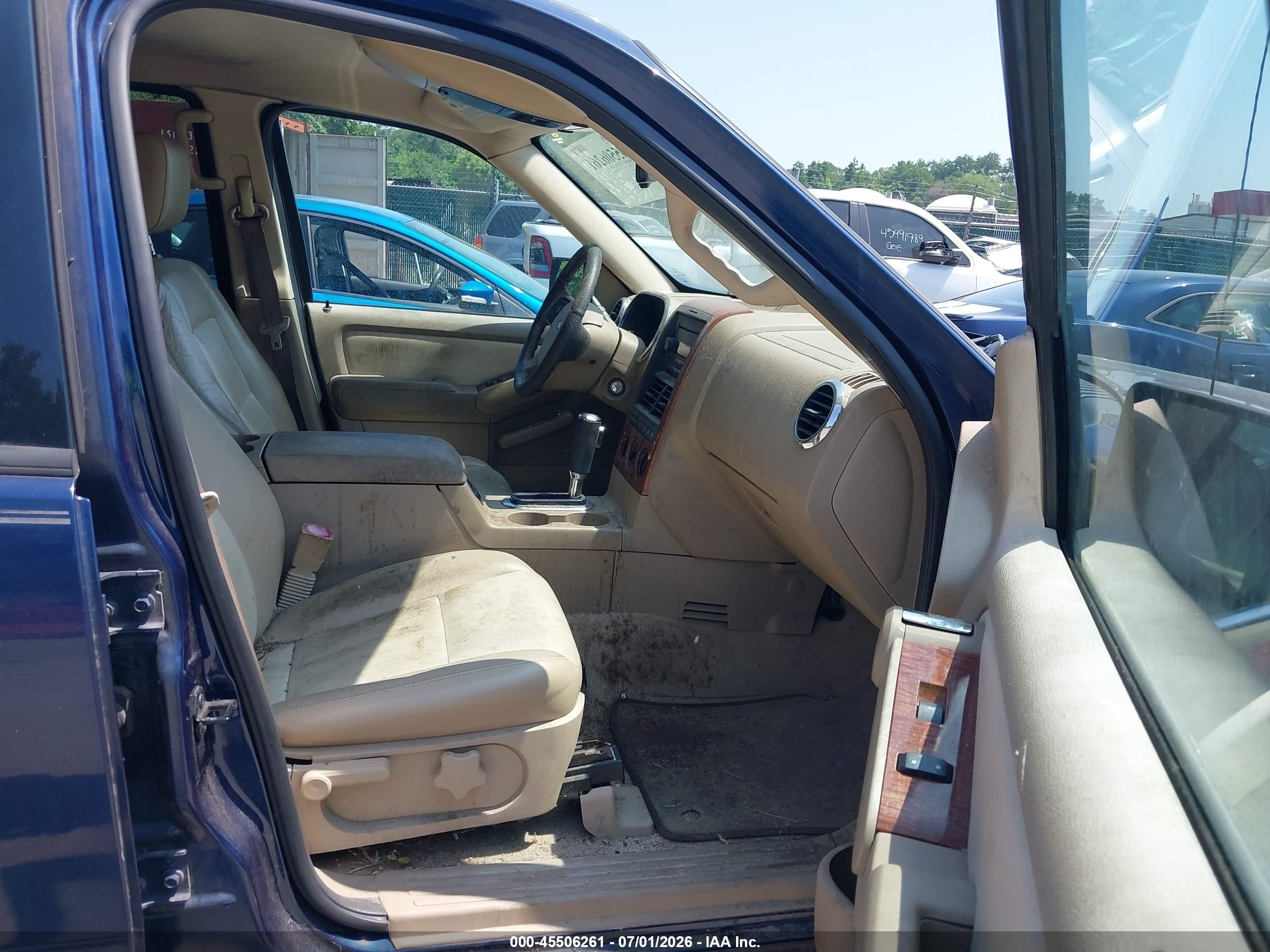 2007 Ford Explorer Eddie Bauer Blue vin: 1FMEU74E77UB57306