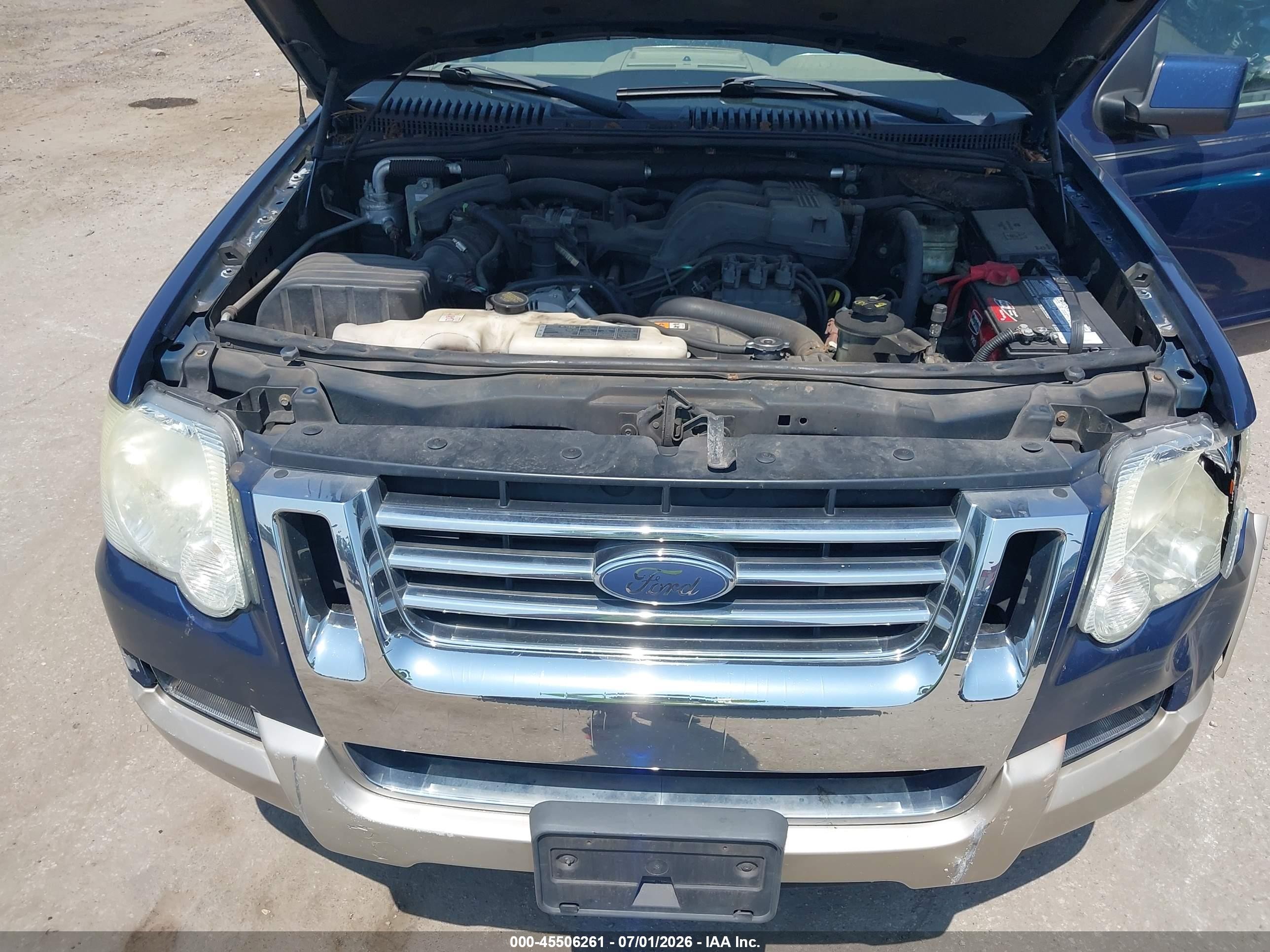2007 Ford Explorer Eddie Bauer Blue vin: 1FMEU74E77UB57306