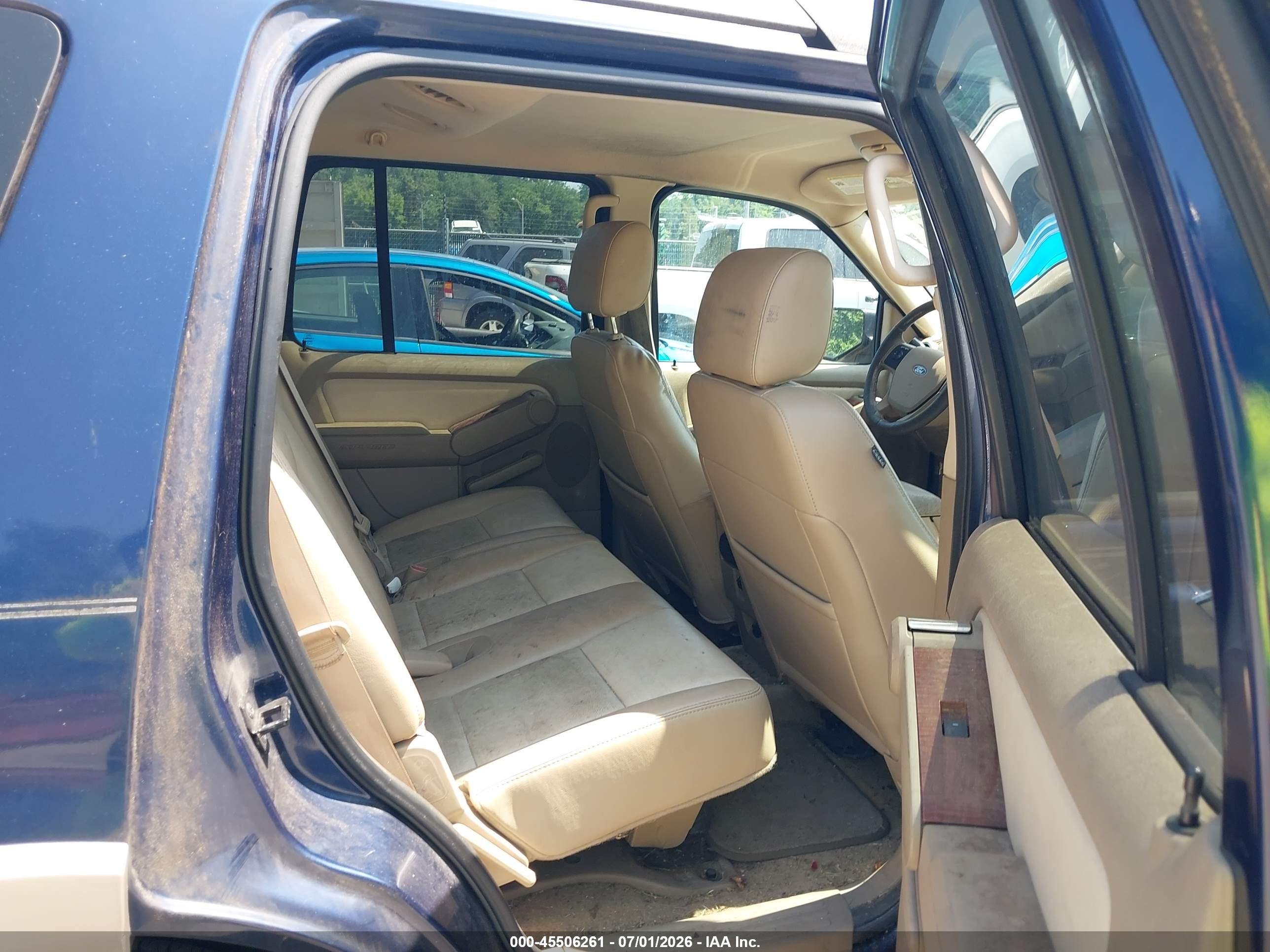 2007 Ford Explorer Eddie Bauer Blue vin: 1FMEU74E77UB57306