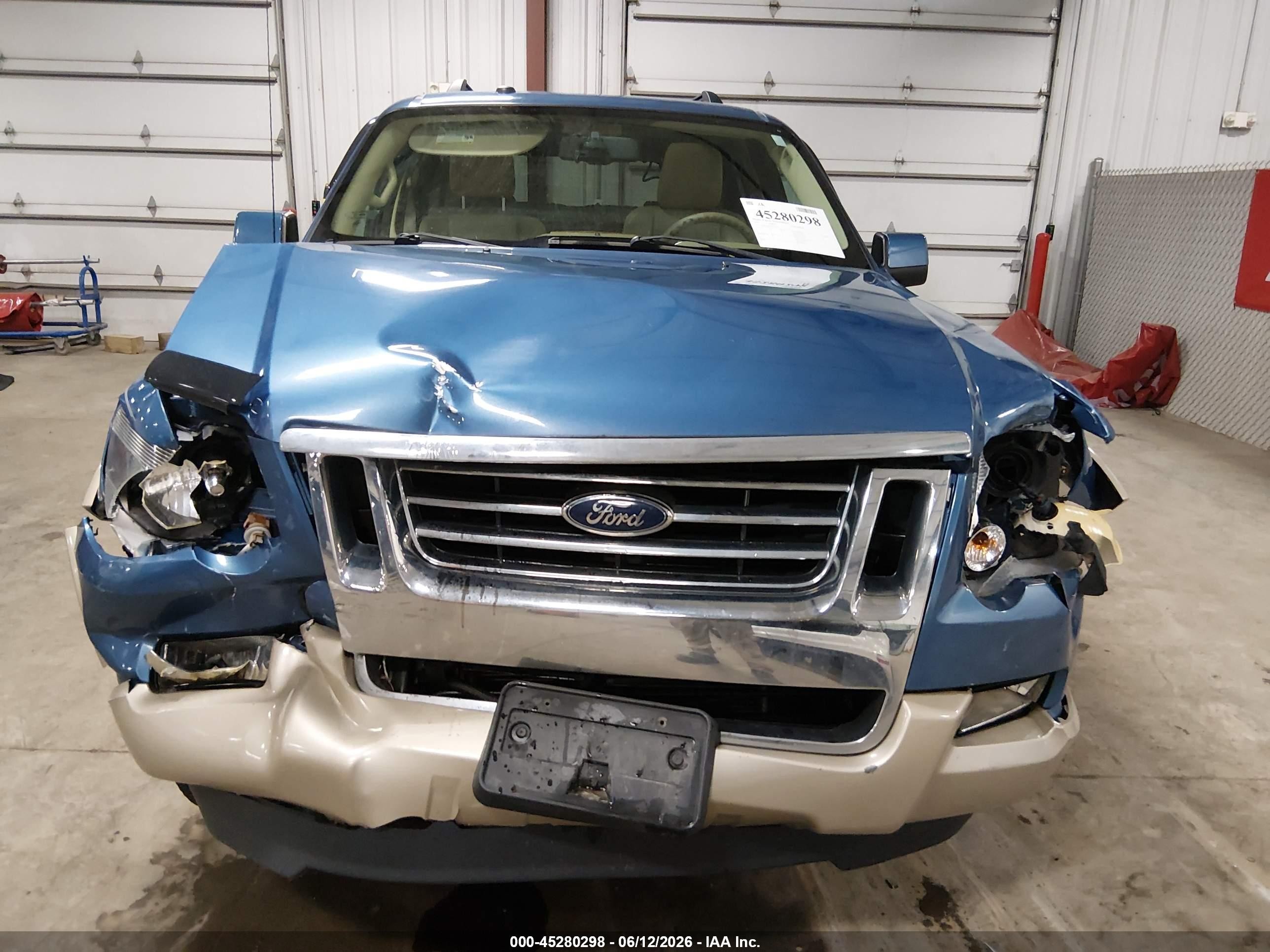 2009 Ford Explorer Eddie Bauer Blue vin: 1FMEU74E89UA14741