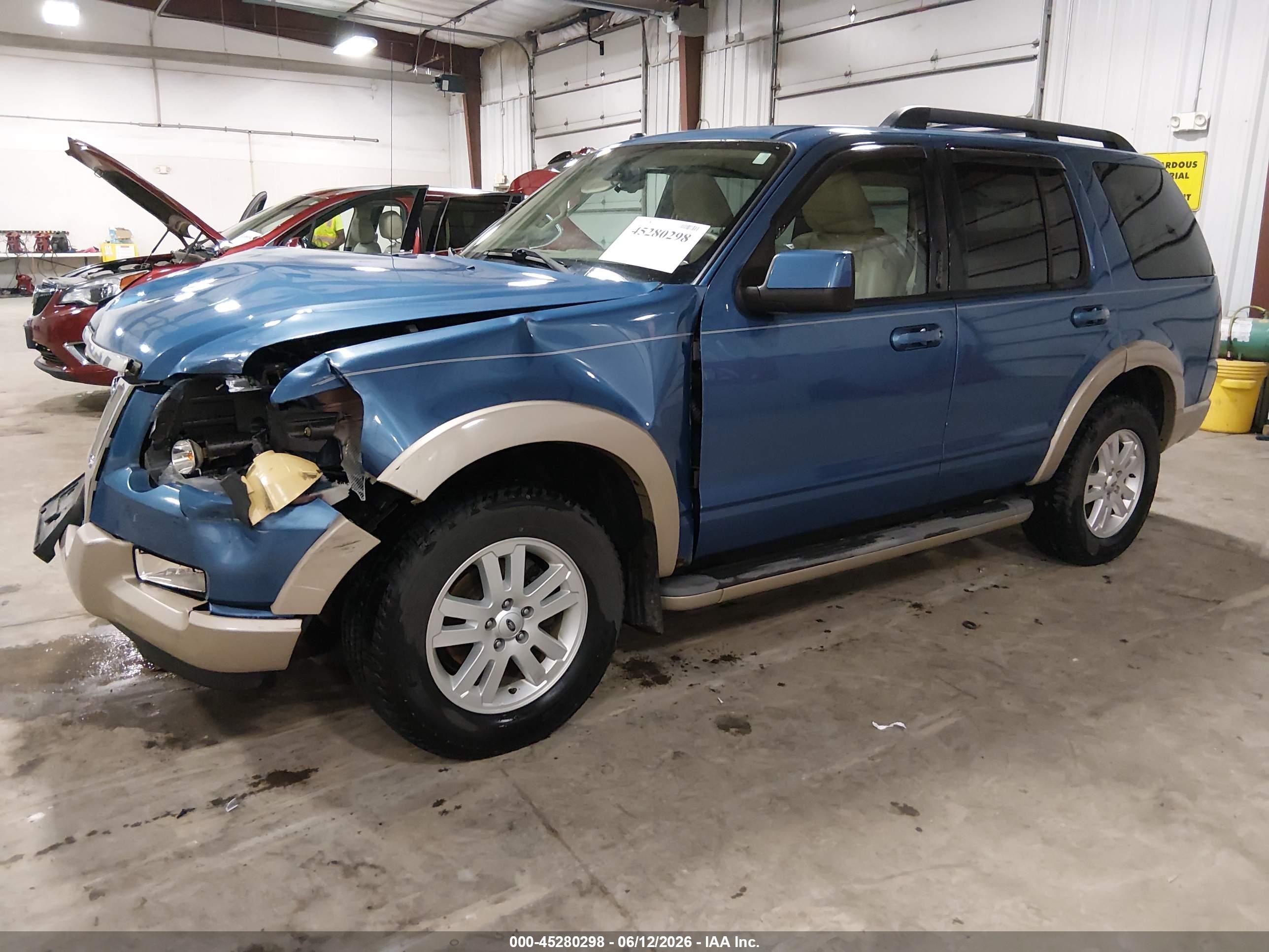 2009 Ford Explorer Eddie Bauer Blue vin: 1FMEU74E89UA14741