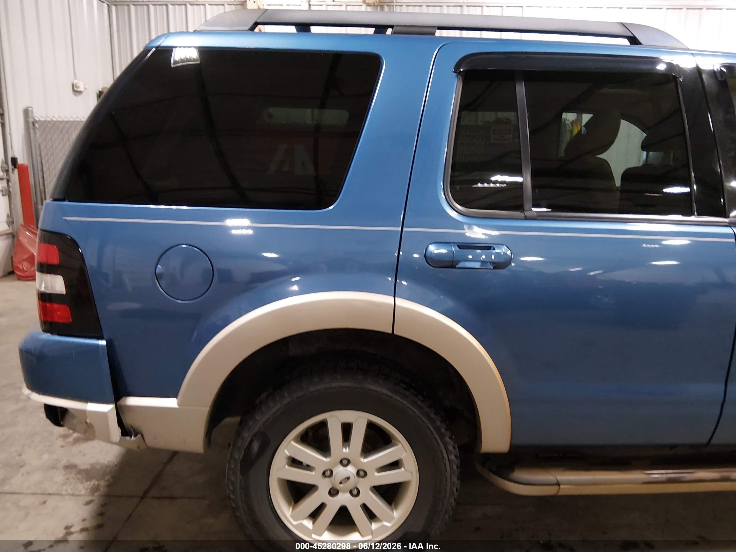 2009 Ford Explorer Eddie Bauer Blue vin: 1FMEU74E89UA14741