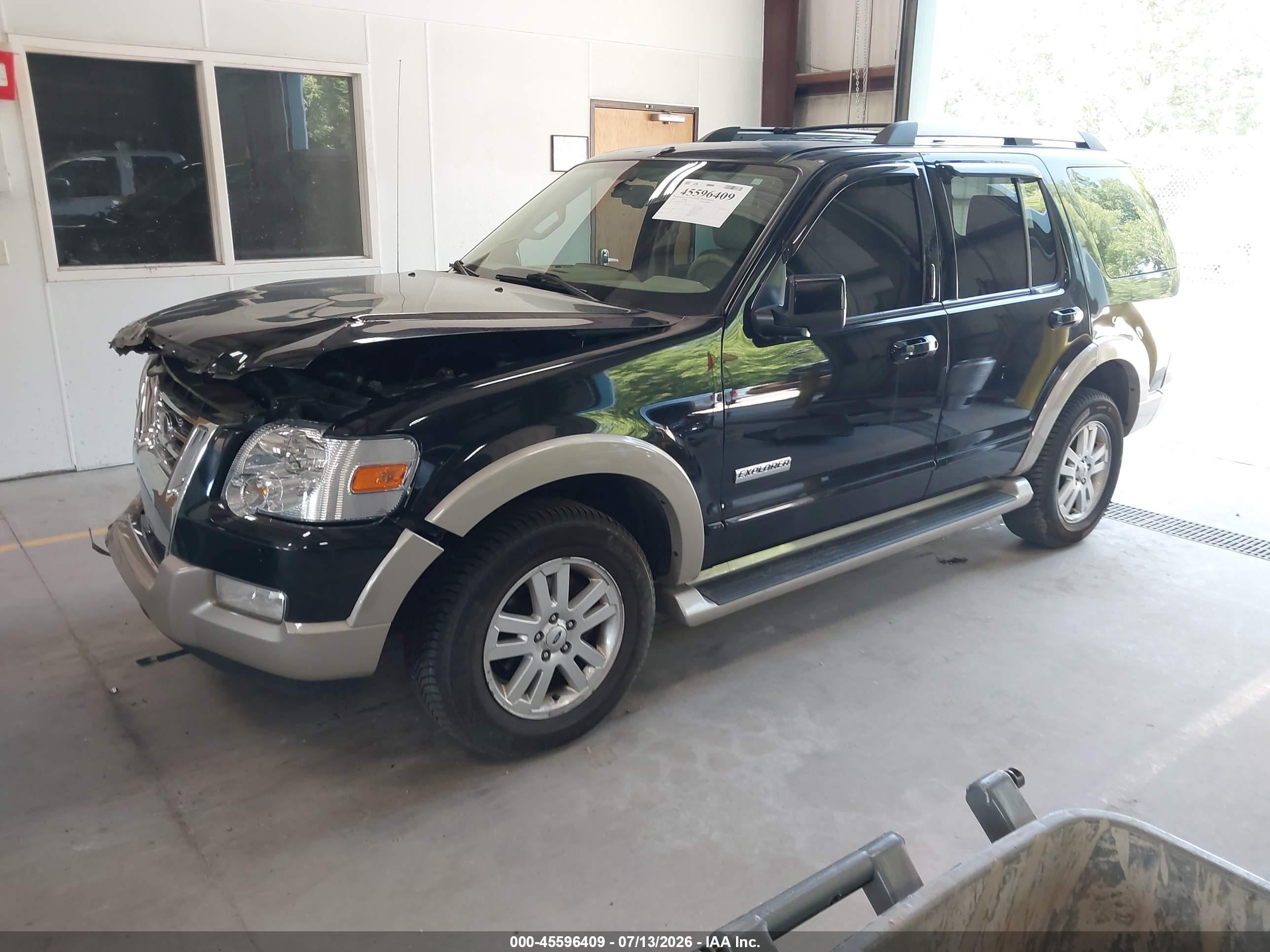 2006 Ford Explorer Eddie Bauer Black vin: 1FMEU74E96UA78881