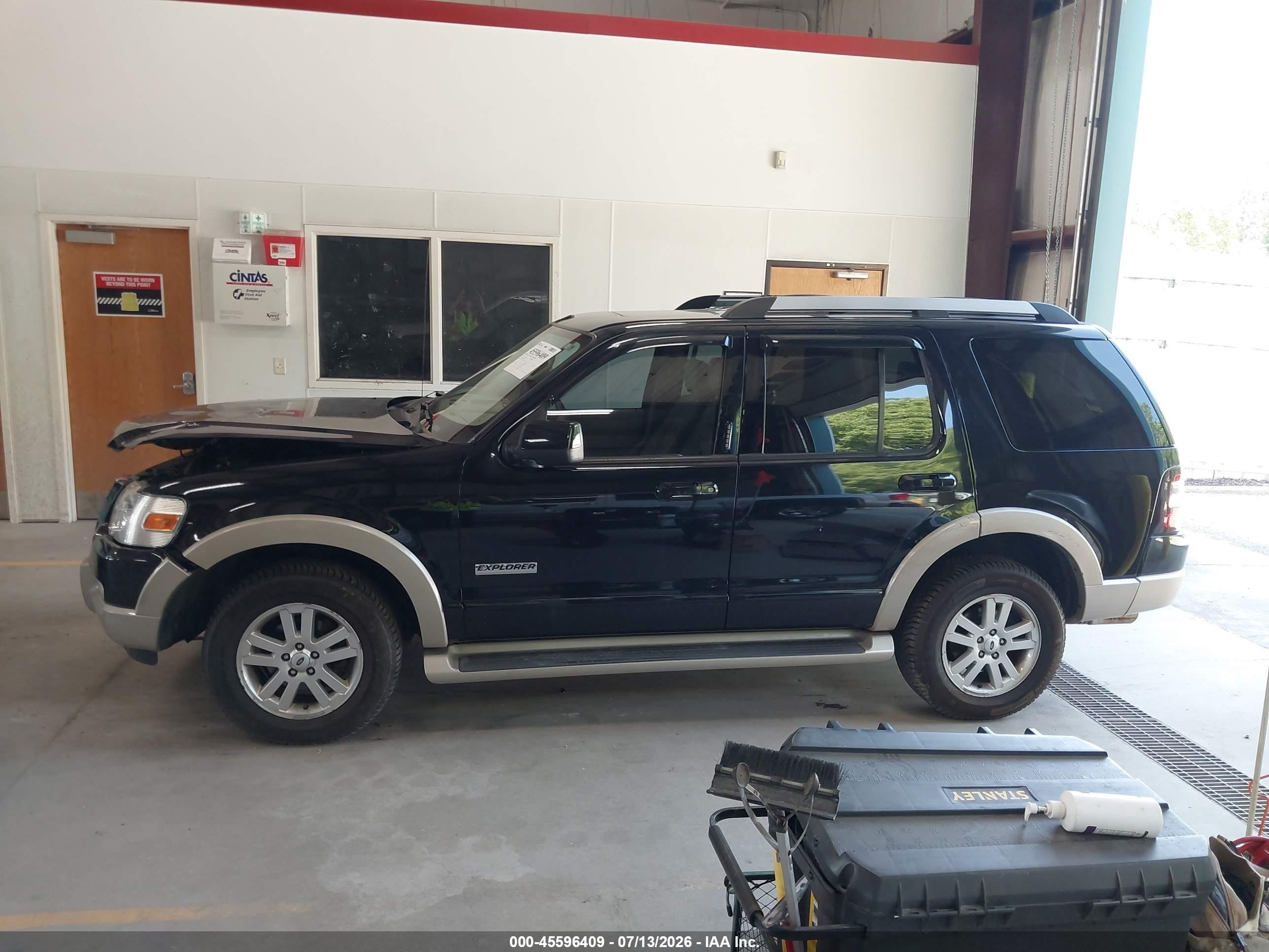 2006 Ford Explorer Eddie Bauer Black vin: 1FMEU74E96UA78881