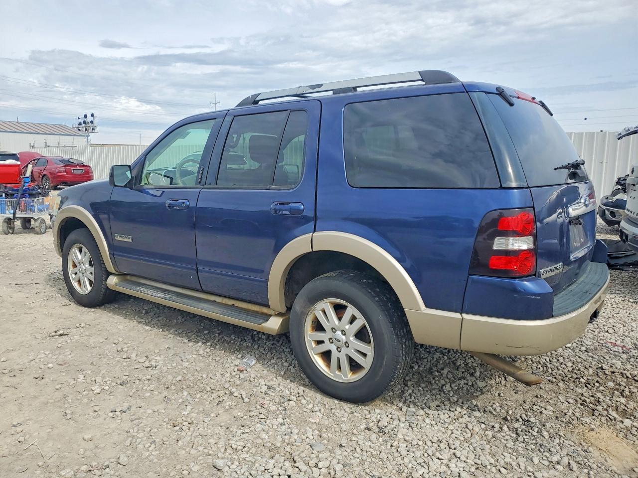 2007 Ford Explorer Eddie Bauer Синий vin: 1FMEU74E97UA54985