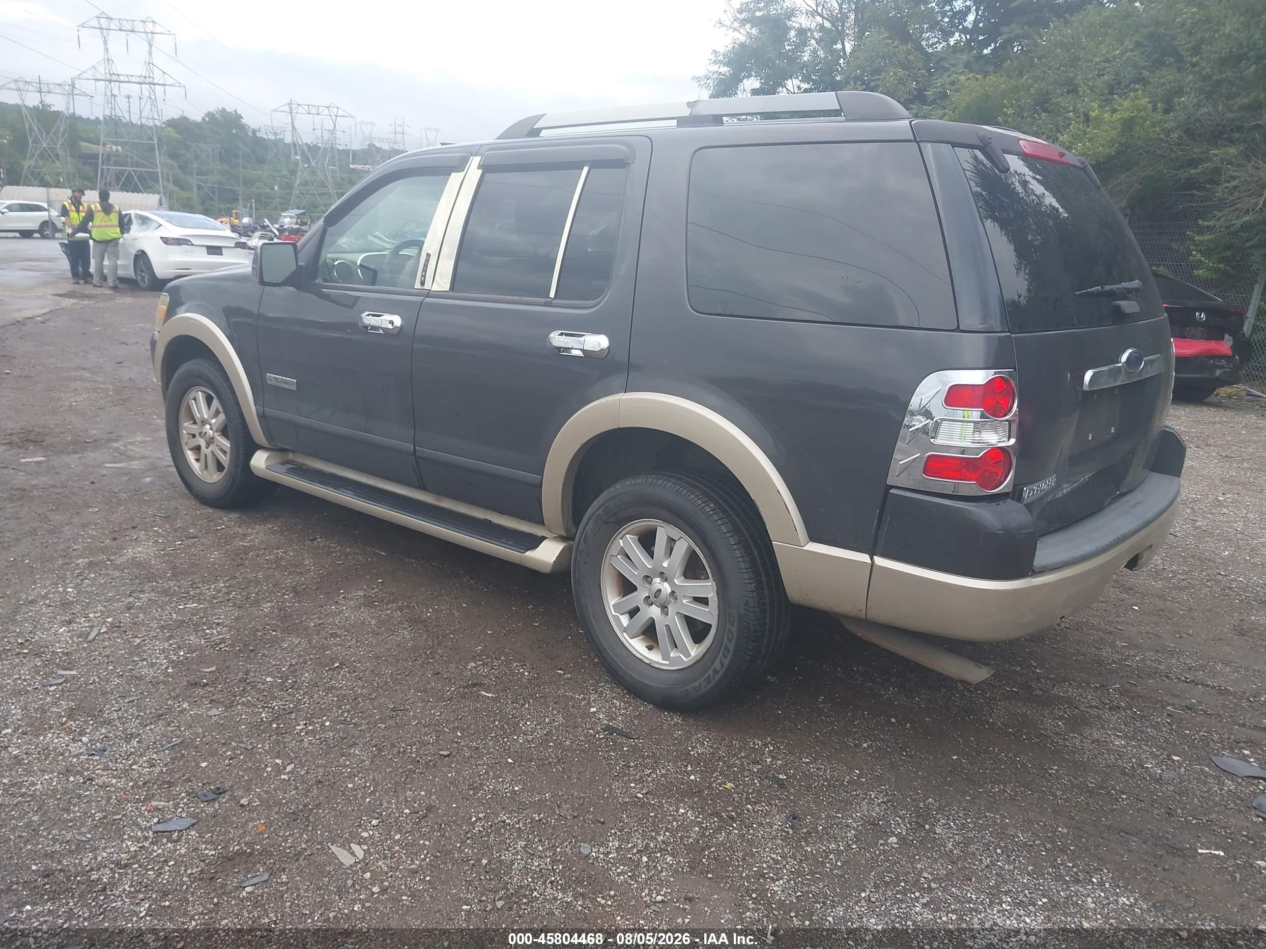 2007 Ford Explorer Eddie Bauer Gray vin: 1FMEU74E97UB85818