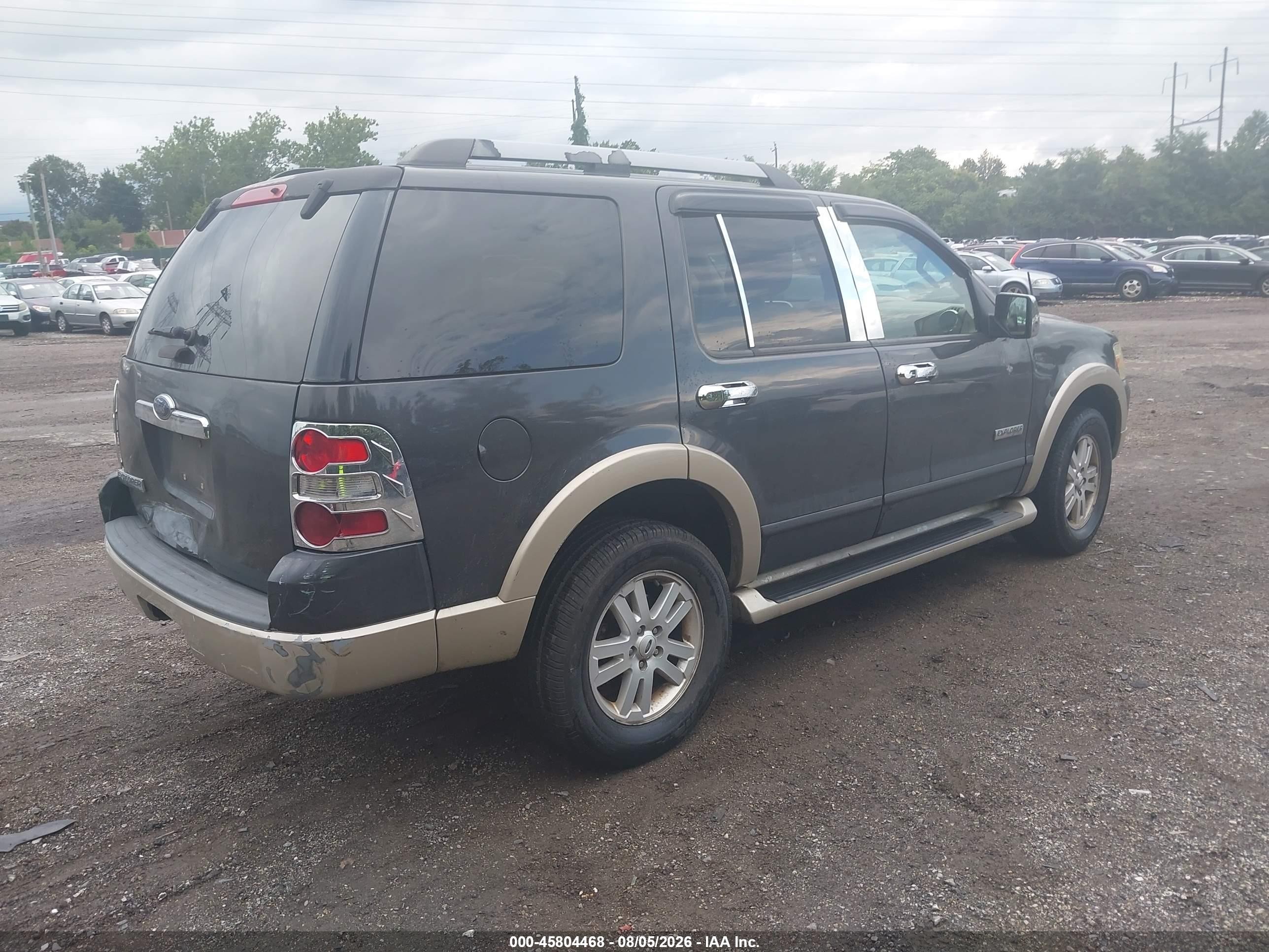 2007 Ford Explorer Eddie Bauer Gray vin: 1FMEU74E97UB85818
