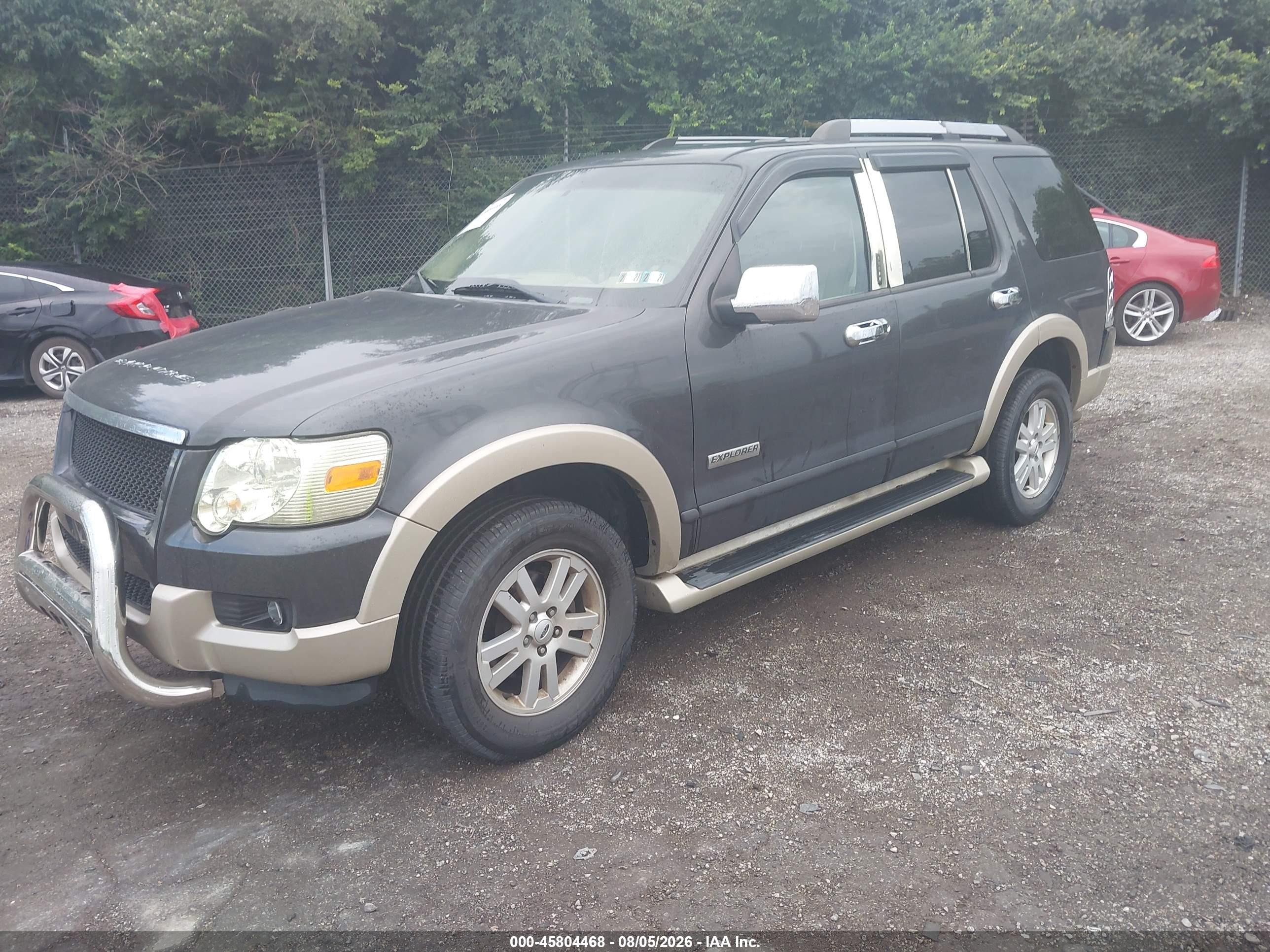 2007 Ford Explorer Eddie Bauer Gray vin: 1FMEU74E97UB85818