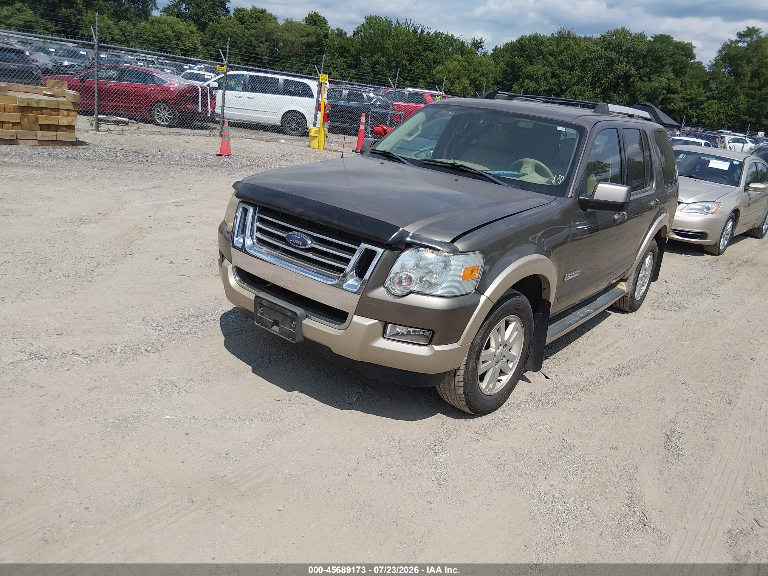 2006 Ford Explorer Eddie Bauer Brown vin: 1FMEU74EX6UB66516