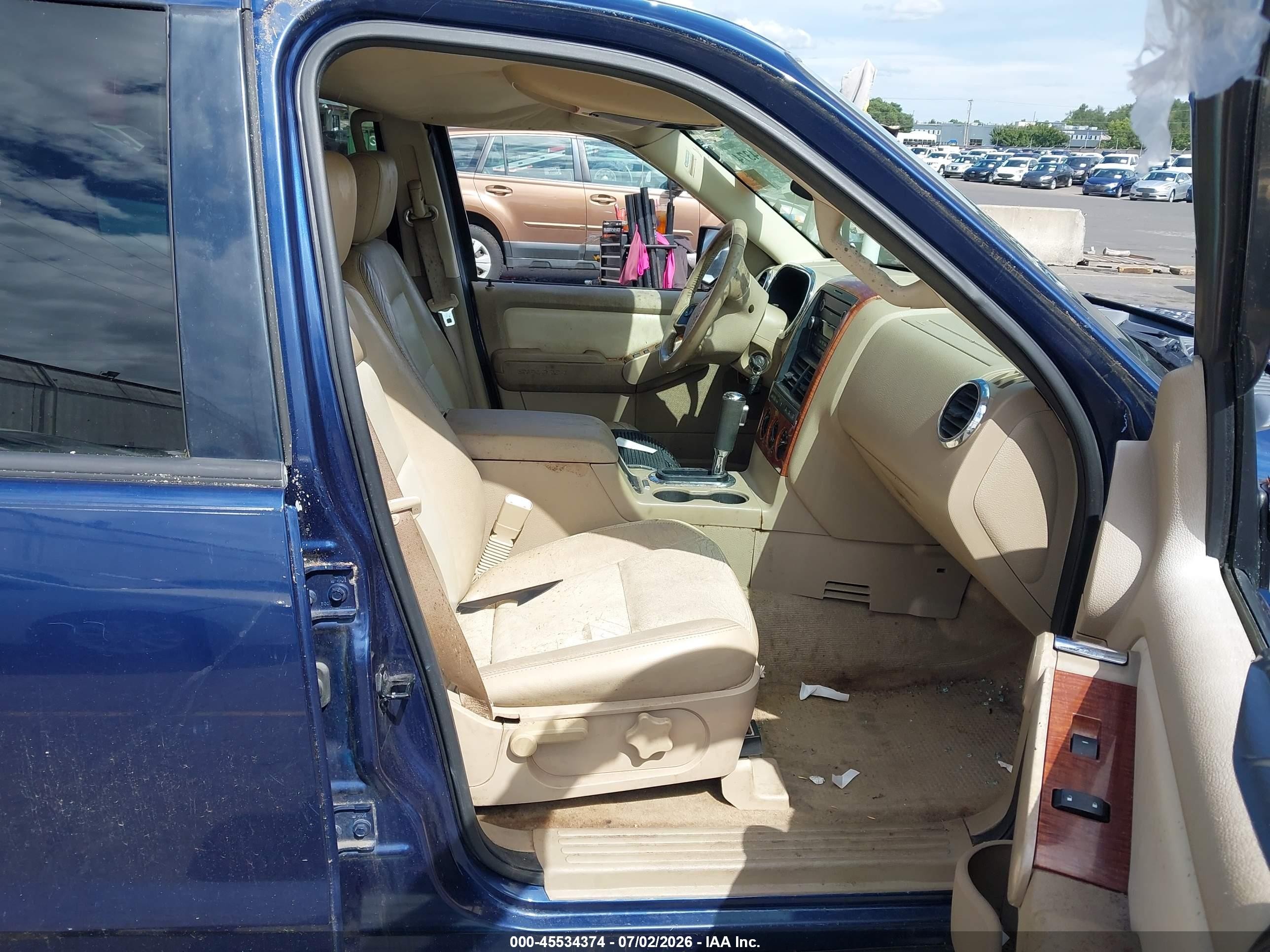 2008 Ford Explorer Eddie Bauer Blue vin: 1FMEU74EX8UB19277
