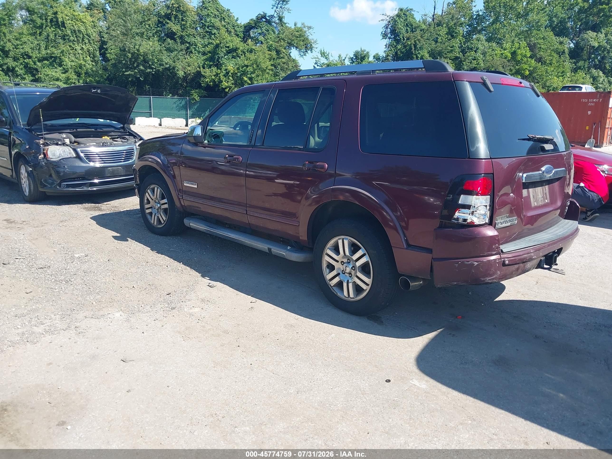 2006 Ford Explorer Limited Maroon vin: 1FMEU75806UA30002