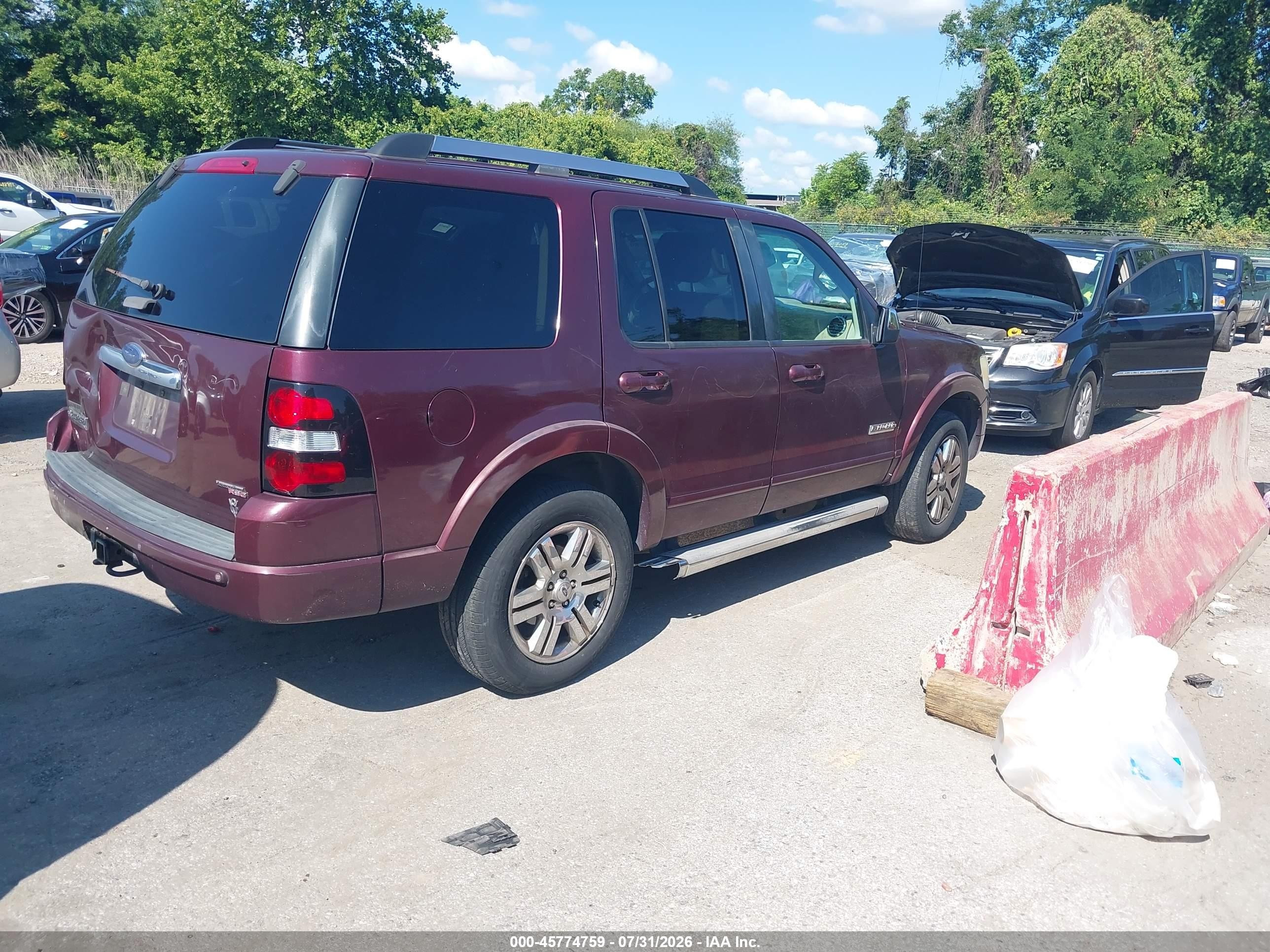 2006 Ford Explorer Limited Maroon vin: 1FMEU75806UA30002