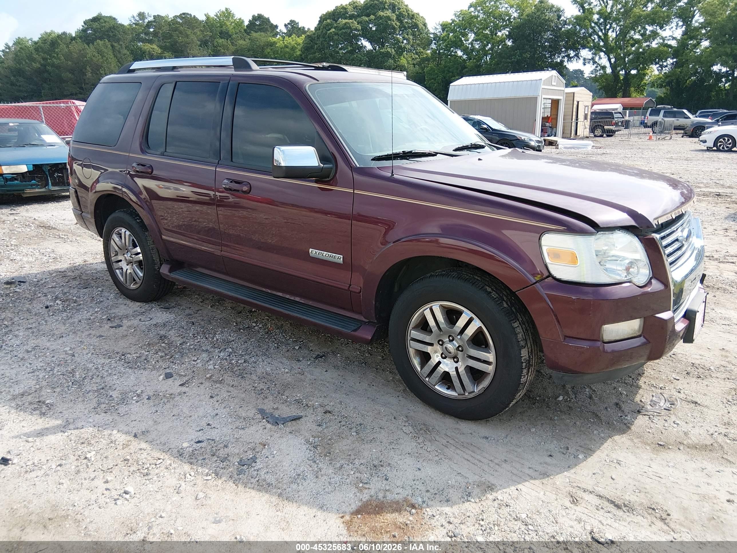 2006 Ford Explorer Limited Maroon vin: 1FMEU75806UB50026