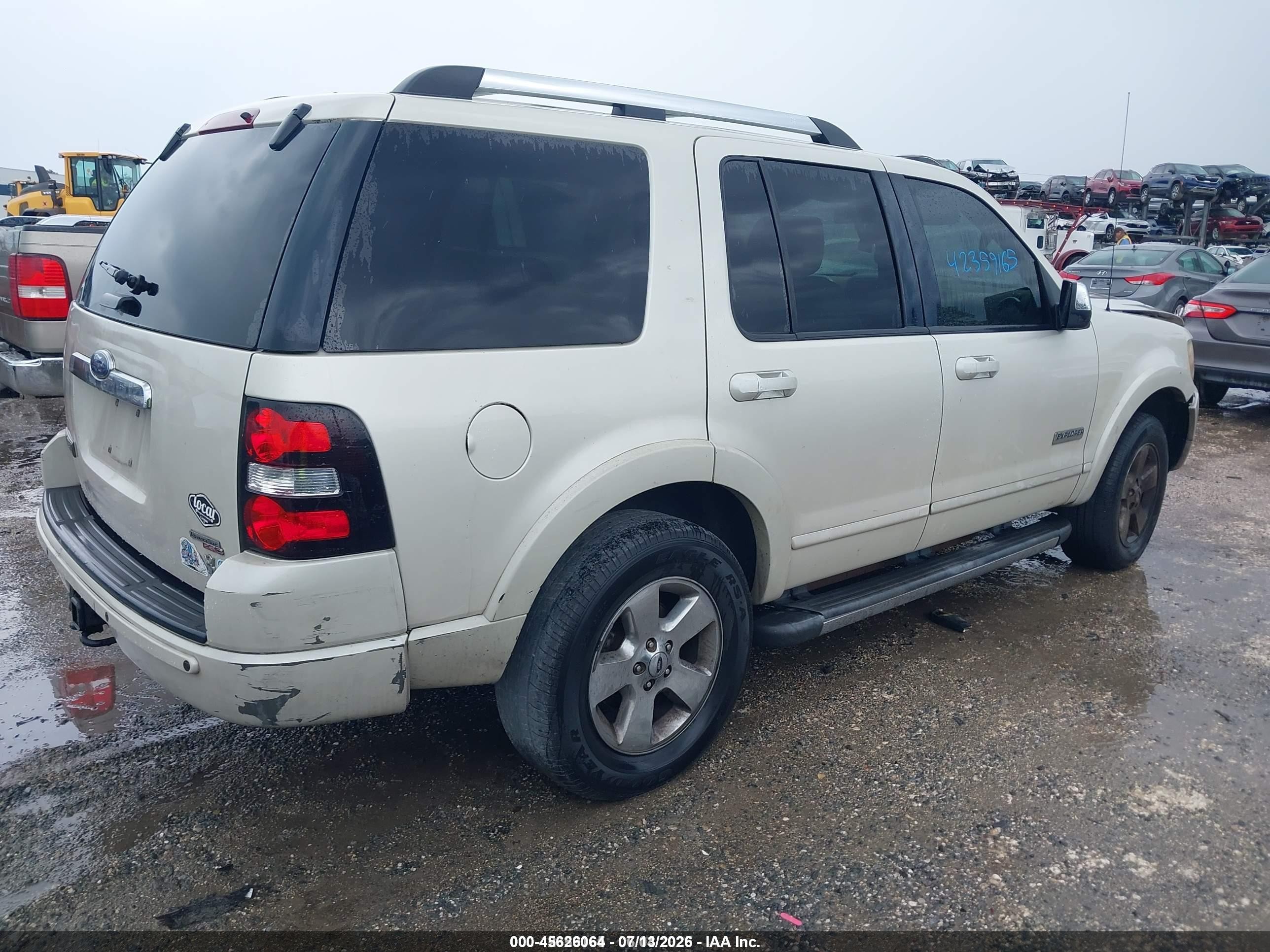 2006 Ford Explorer Limited White vin: 1FMEU75816ZA13714