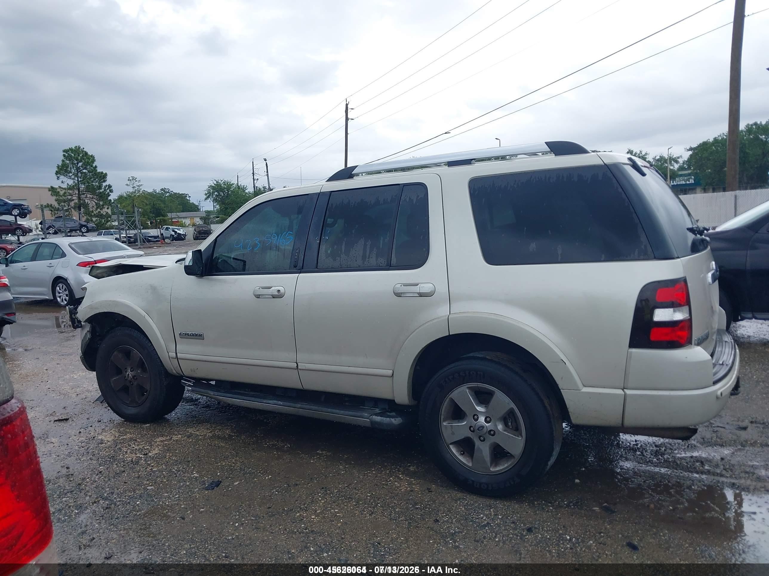 2006 Ford Explorer Limited White vin: 1FMEU75816ZA13714
