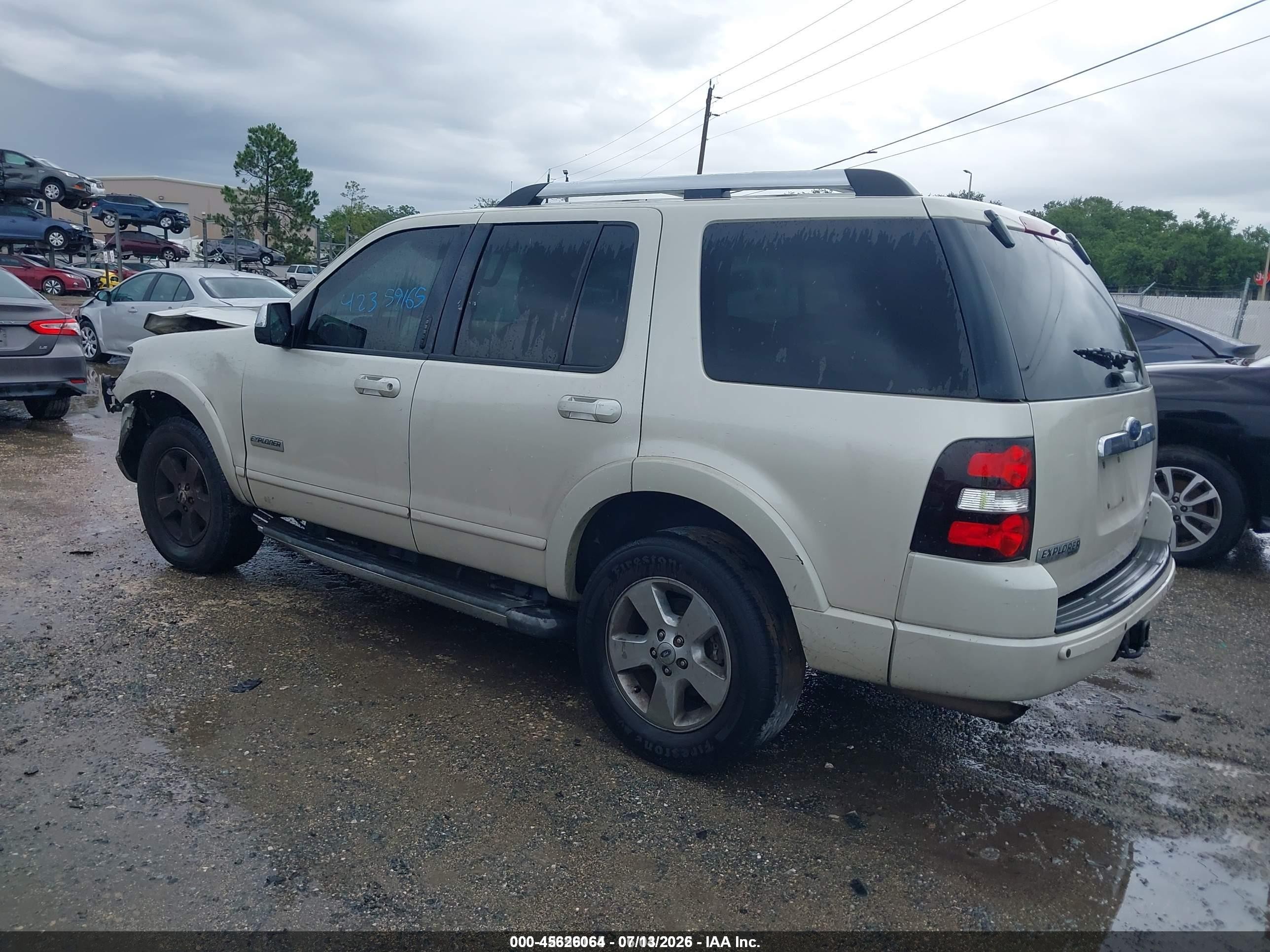 2006 Ford Explorer Limited White vin: 1FMEU75816ZA13714