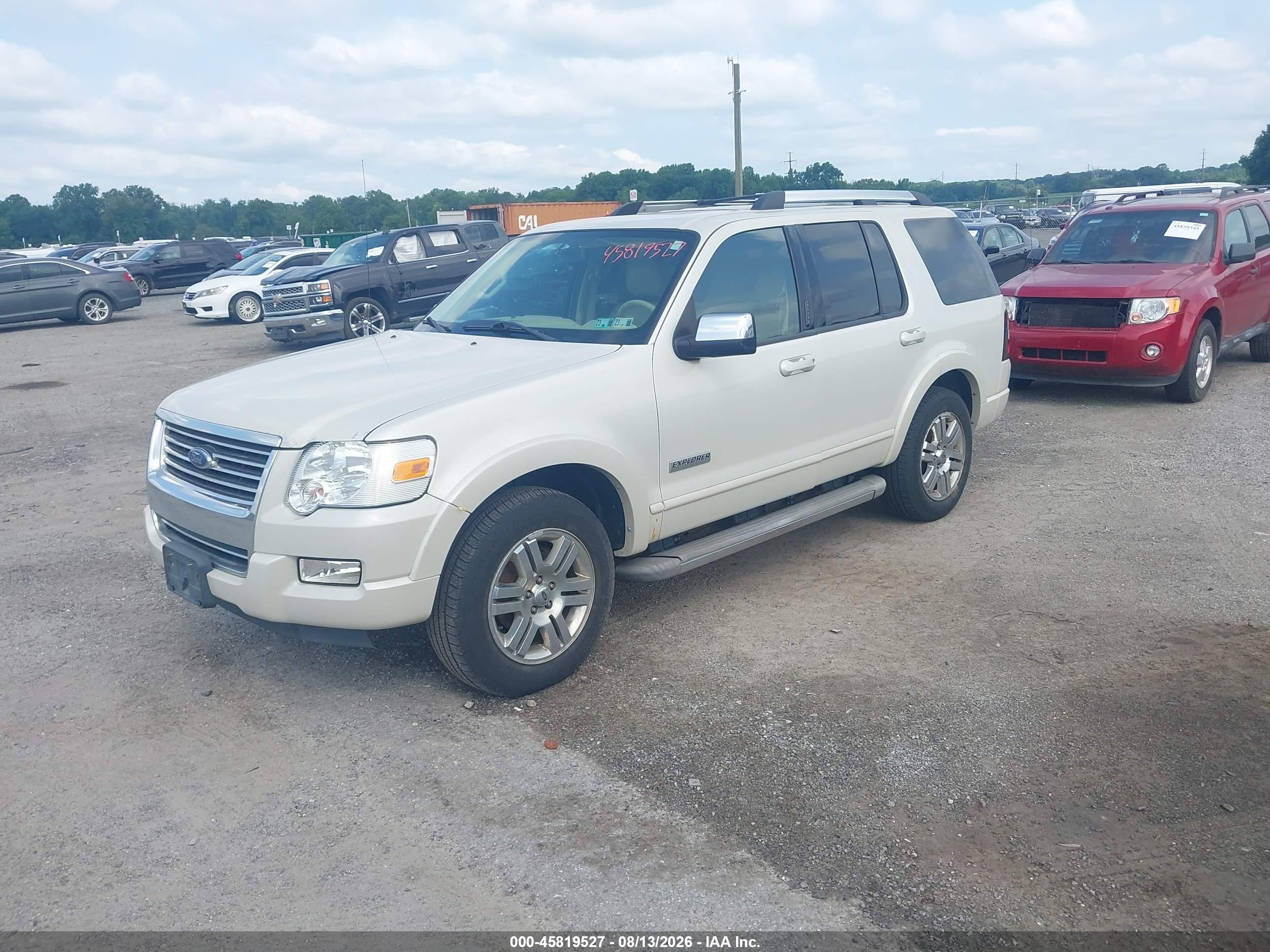 2006 Ford Explorer Limited White vin: 1FMEU75836ZA15612