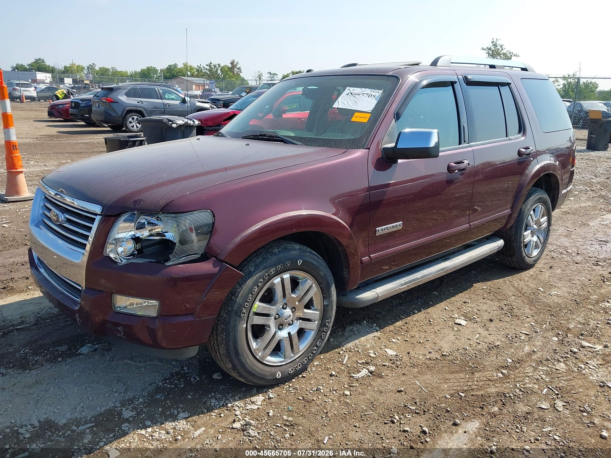2006 Ford Explorer Limited Burgundy vin: 1FMEU75846UB12167
