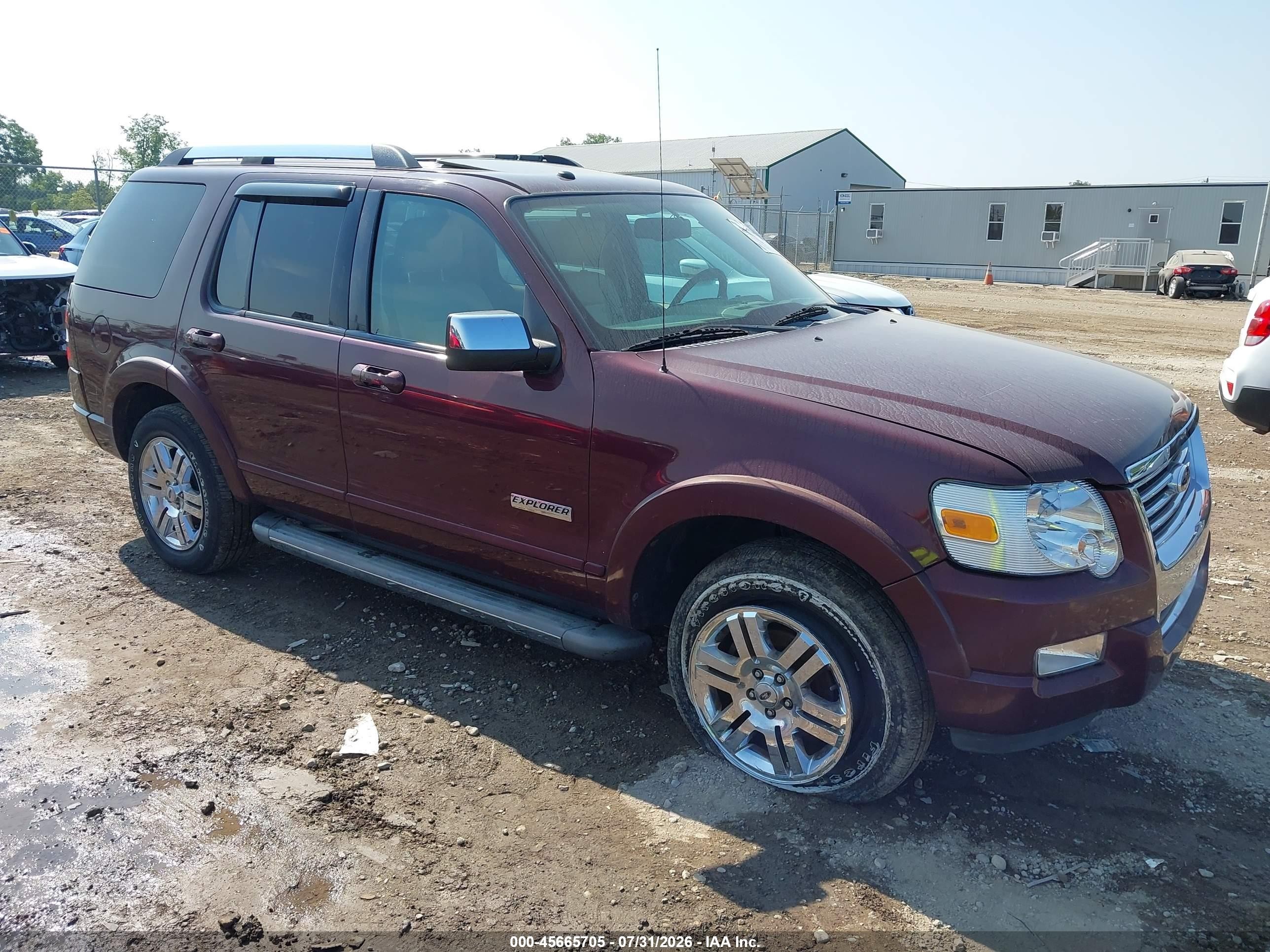 2006 Ford Explorer Limited Burgundy vin: 1FMEU75846UB12167