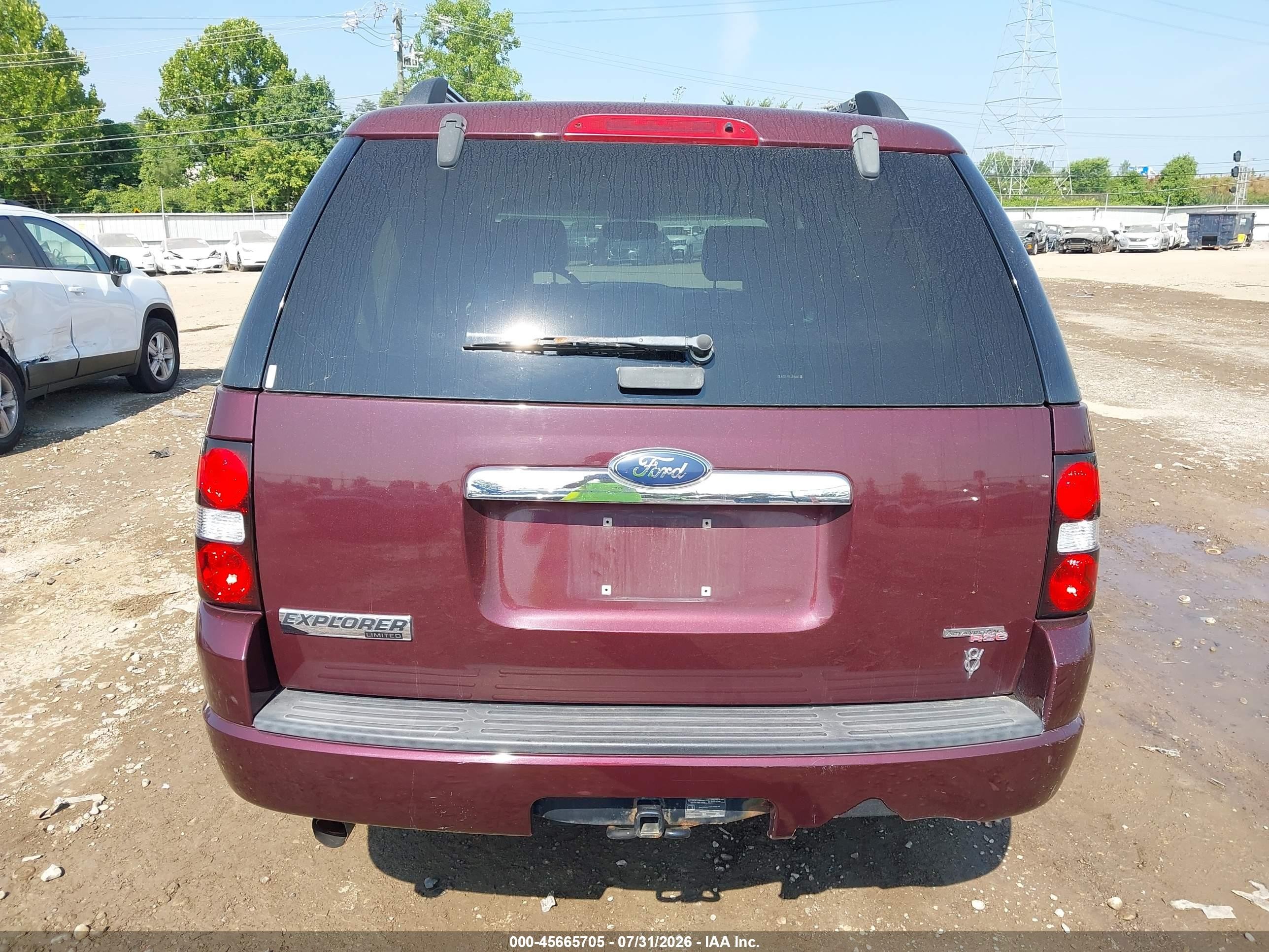 2006 Ford Explorer Limited Burgundy vin: 1FMEU75846UB12167